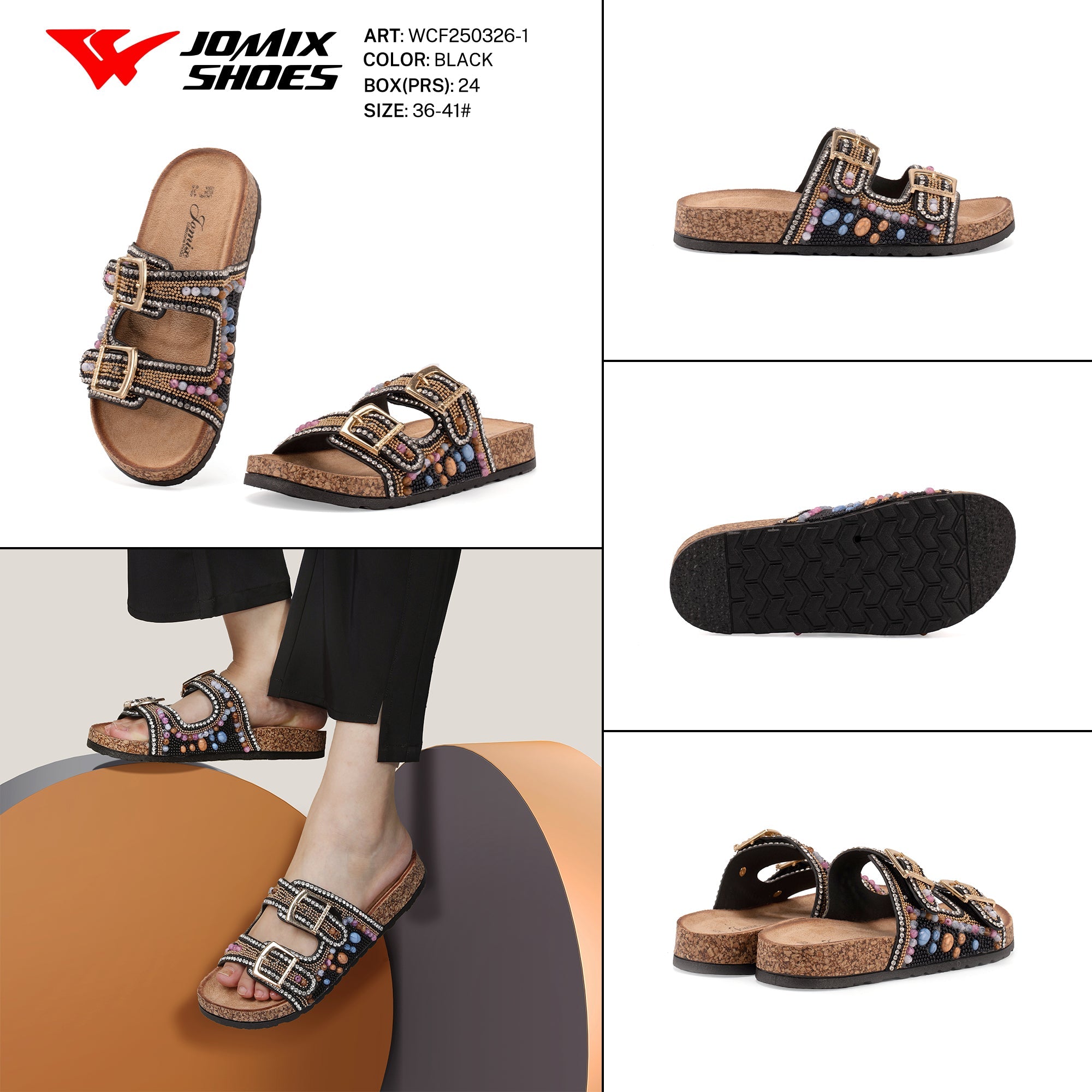 Ciabatte Tacco Alto Wcf250326 - 1 - Fornitura all'ingrosso di Sandali Donna da Jomix Shoes B2B