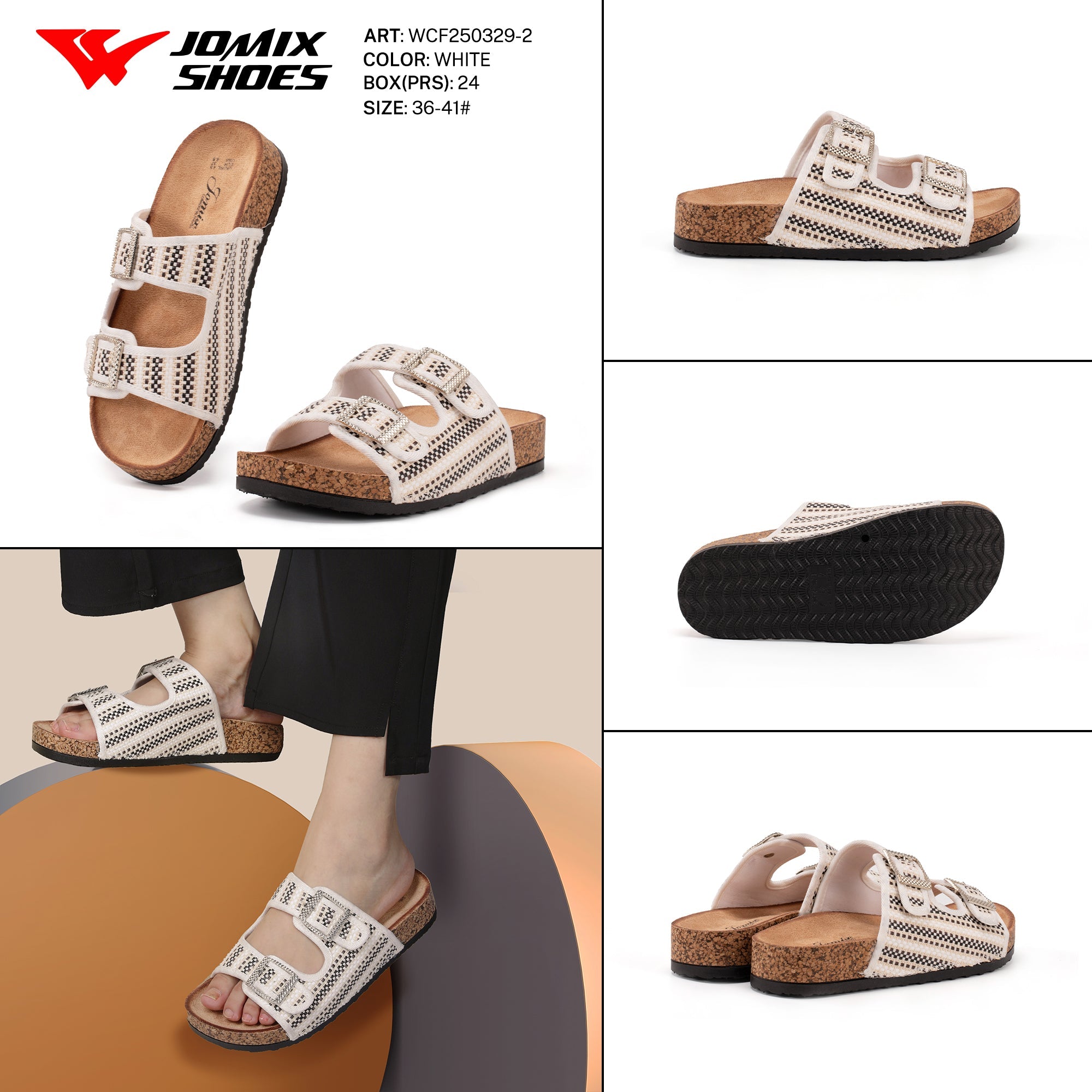 Ciabatte Tacco Alto Wcf250329 - 2 - Fornitura all'ingrosso di Sandali Donna da Jomix Shoes B2B