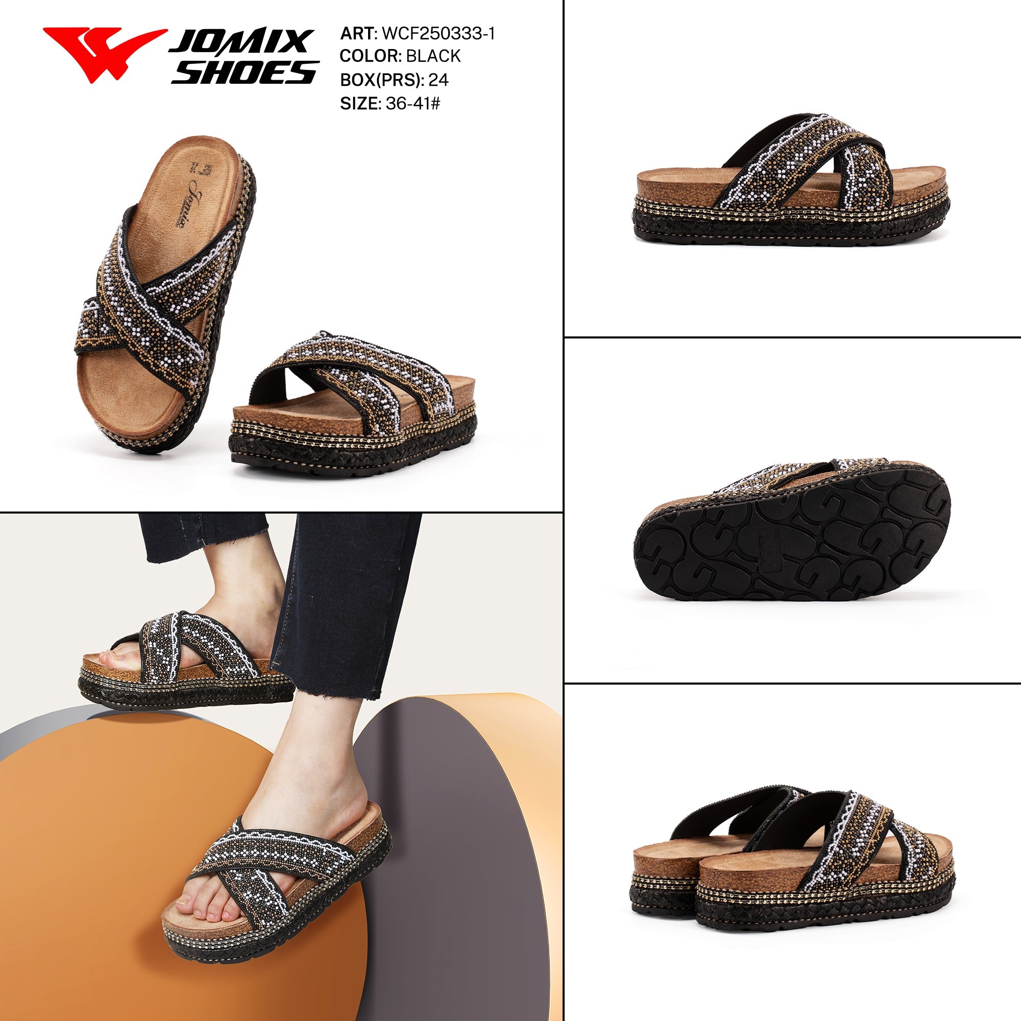 Ciabatte Tacco Alto Wcf250333 - 1 - Fornitura all'ingrosso di Sandali Donna da Jomix Shoes B2B
