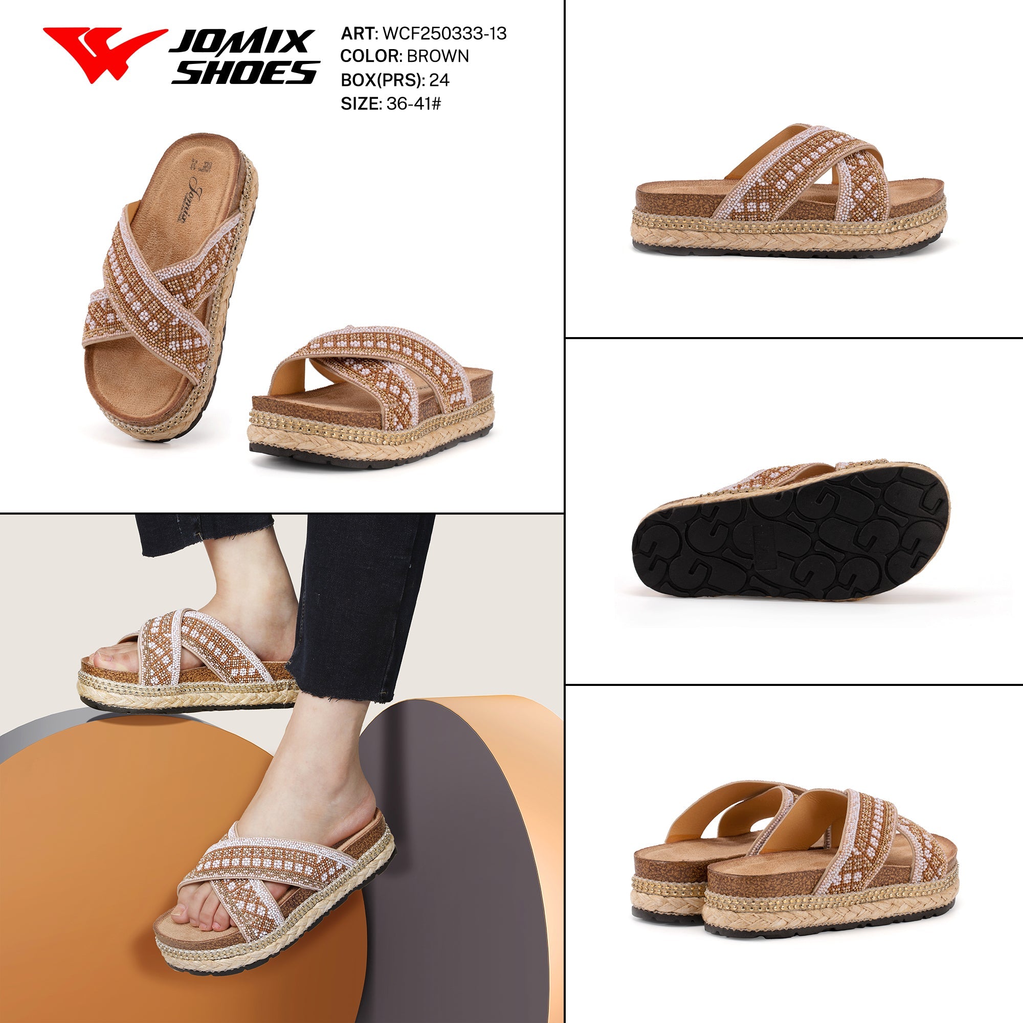 Ciabatte Tacco Alto Wcf250333 - 13 - Fornitura all'ingrosso di Sandali Donna da Jomix Shoes B2B
