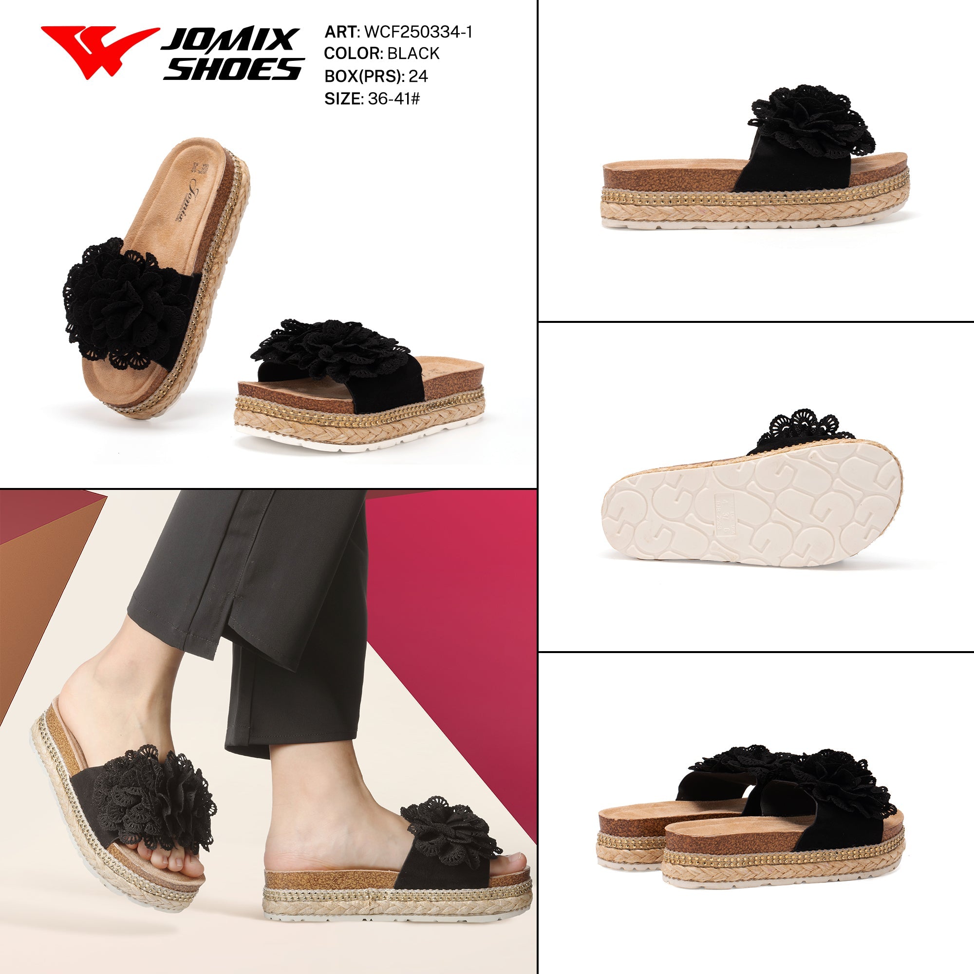 Ciabatte Tacco Alto Wcf250334 - 1 - Fornitura all&#39;ingrosso di Sandali Donna da Jomix Shoes B2B