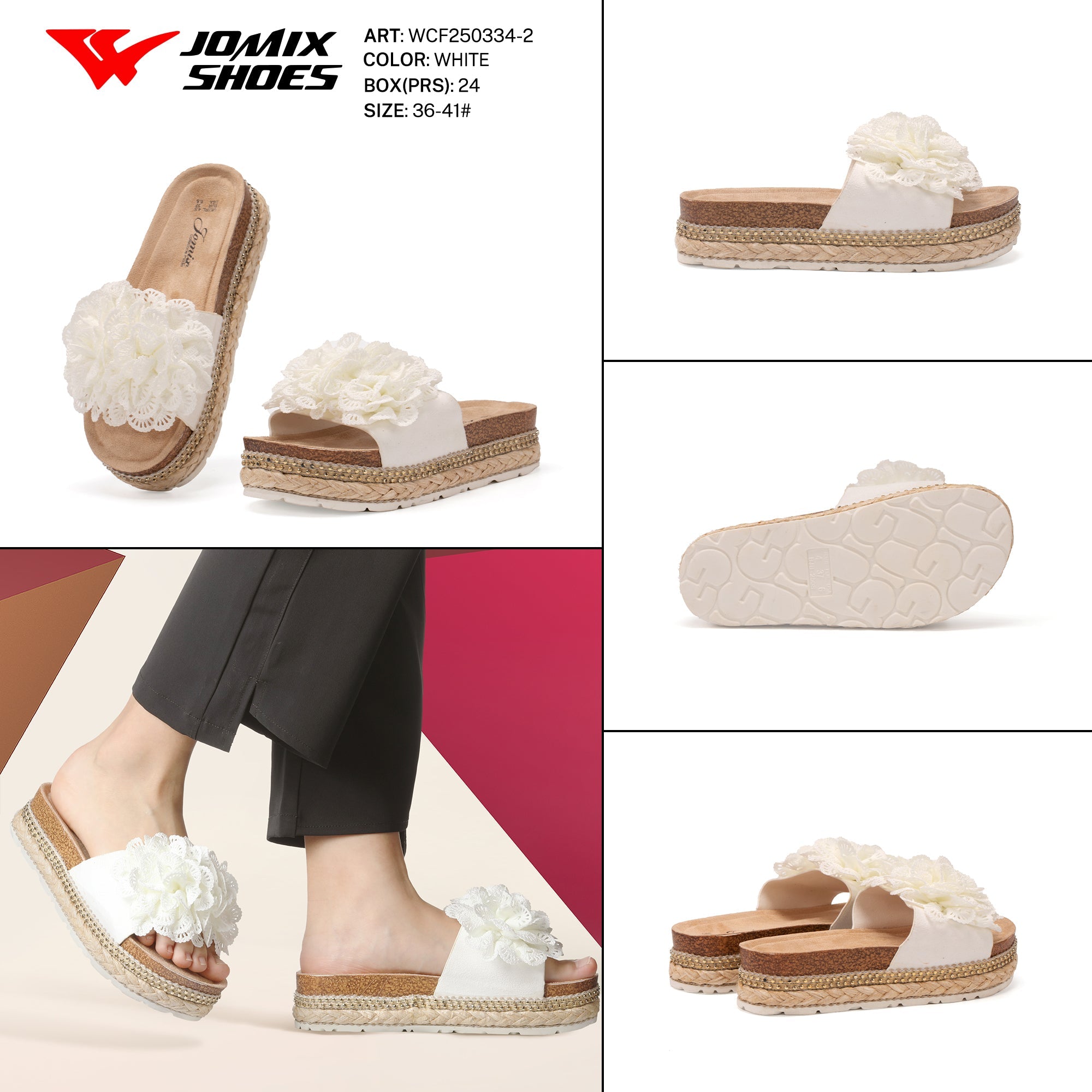Ciabatte Tacco Alto Wcf250334 - 2 - Fornitura all'ingrosso di Sandali Donna da Jomix Shoes B2B