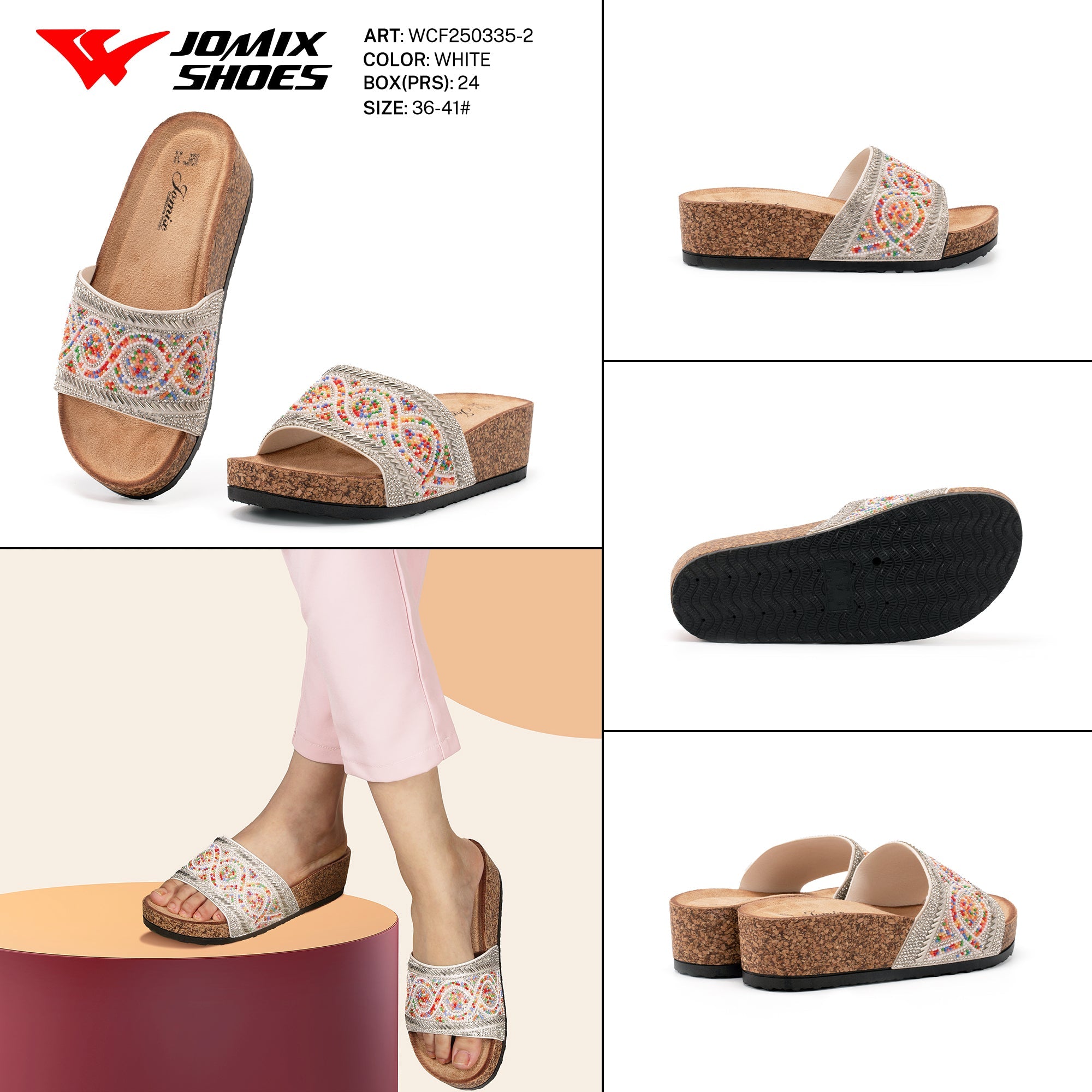 Ciabatte Tacco Alto Wcf250335 - 2 - Fornitura all'ingrosso di Sandali Donna da Jomix Shoes B2B