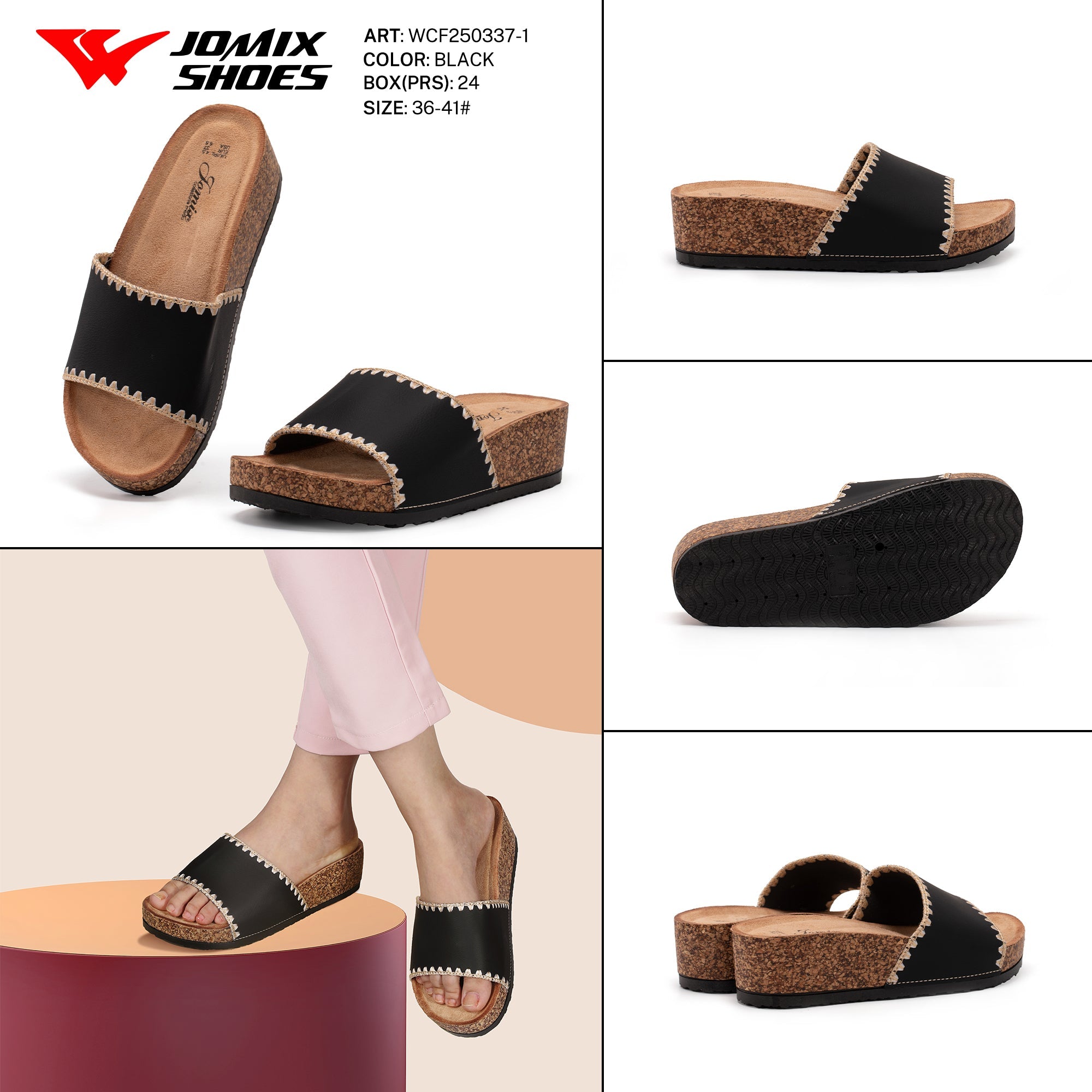 Ciabatte Tacco Alto Wcf250337 - 1 - Fornitura all'ingrosso di Sandali Donna da Jomix Shoes B2B