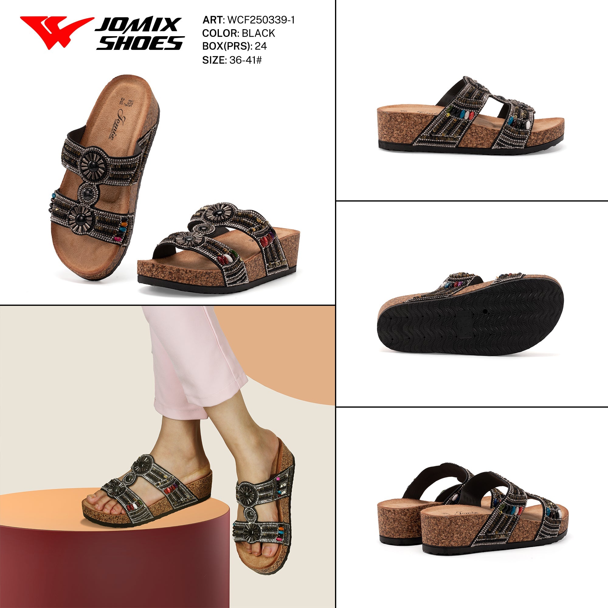 Ciabatte Tacco Alto Wcf250339 - 1 - Fornitura all'ingrosso di Sandali Donna da Jomix Shoes B2B