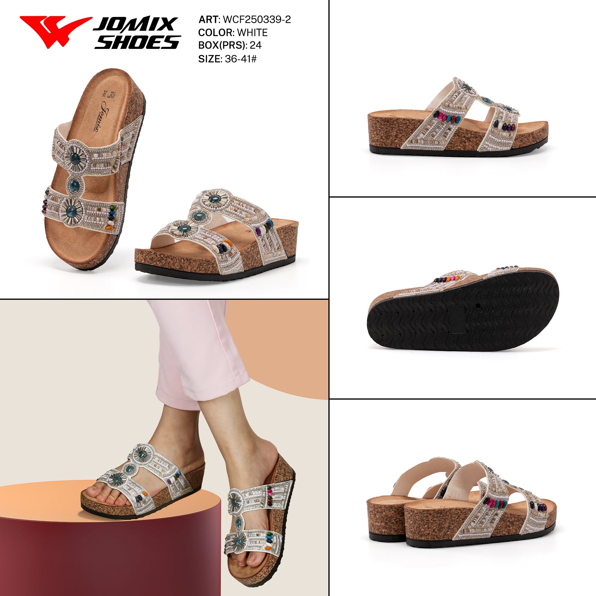 Ciabatte Tacco Alto Wcf250339 - 2 - Fornitura all'ingrosso di Sandali Donna da Jomix Shoes B2B