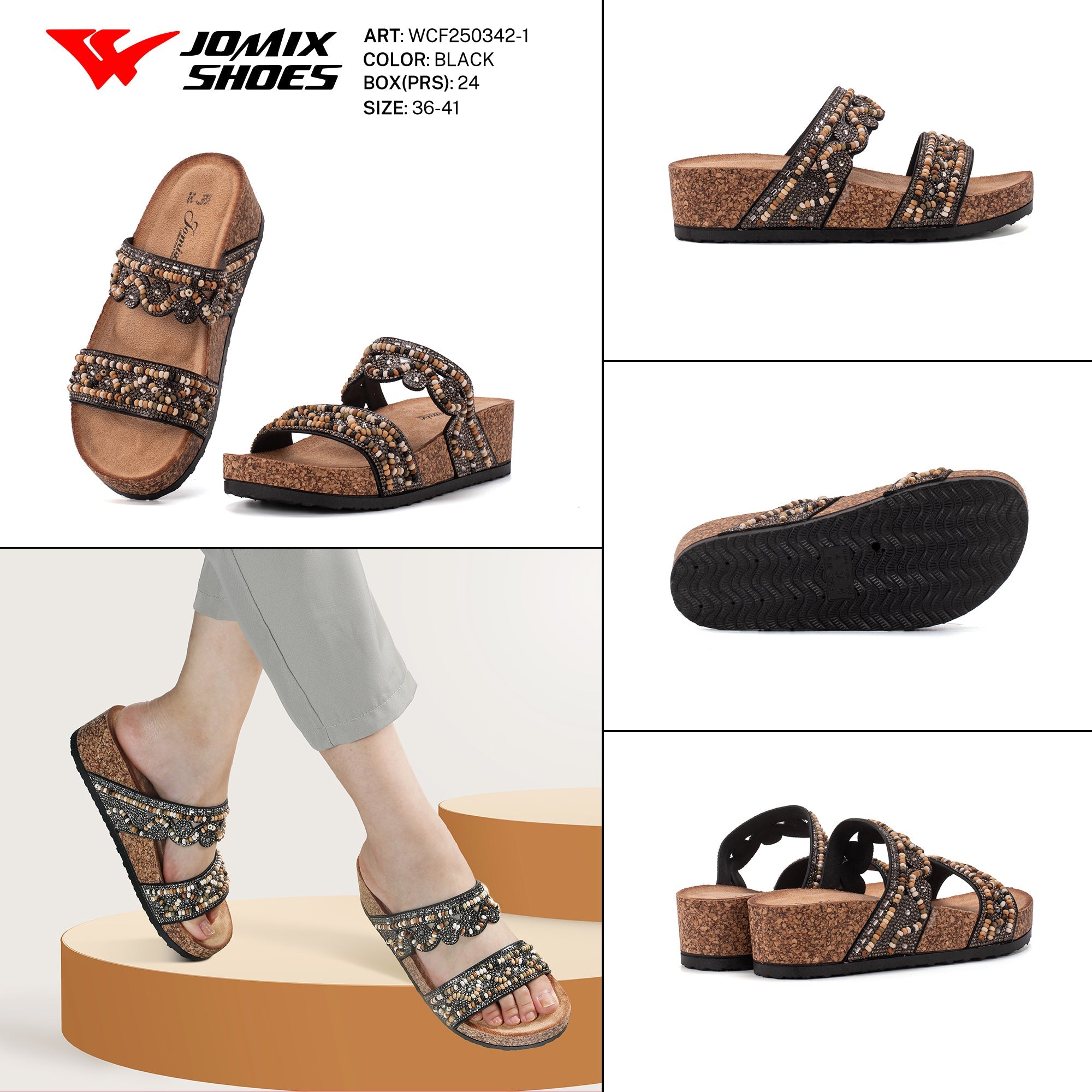 Ciabatte Tacco Alto Wcf250342 - 1 - Fornitura all'ingrosso di Sandali Donna da Jomix Shoes B2B