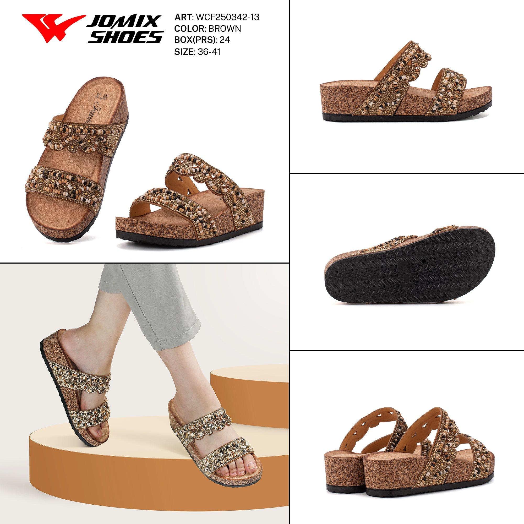 Ciabatte Tacco Alto Wcf250342 - 13 - Fornitura all'ingrosso di Sandali Donna da Jomix Shoes B2B