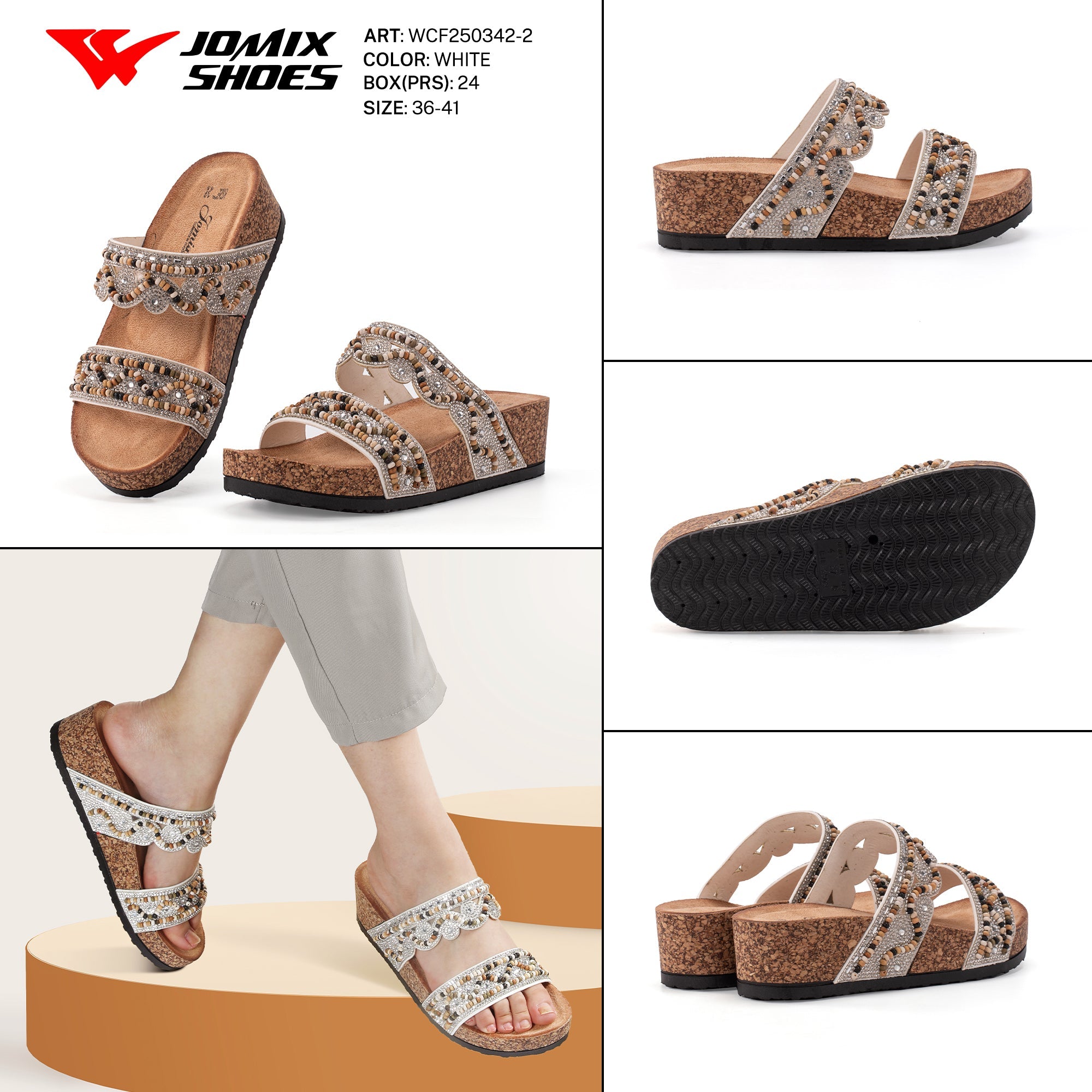 Ciabatte Tacco Alto Wcf250342 - 2 - Fornitura all'ingrosso di Sandali Donna da Jomix Shoes B2B