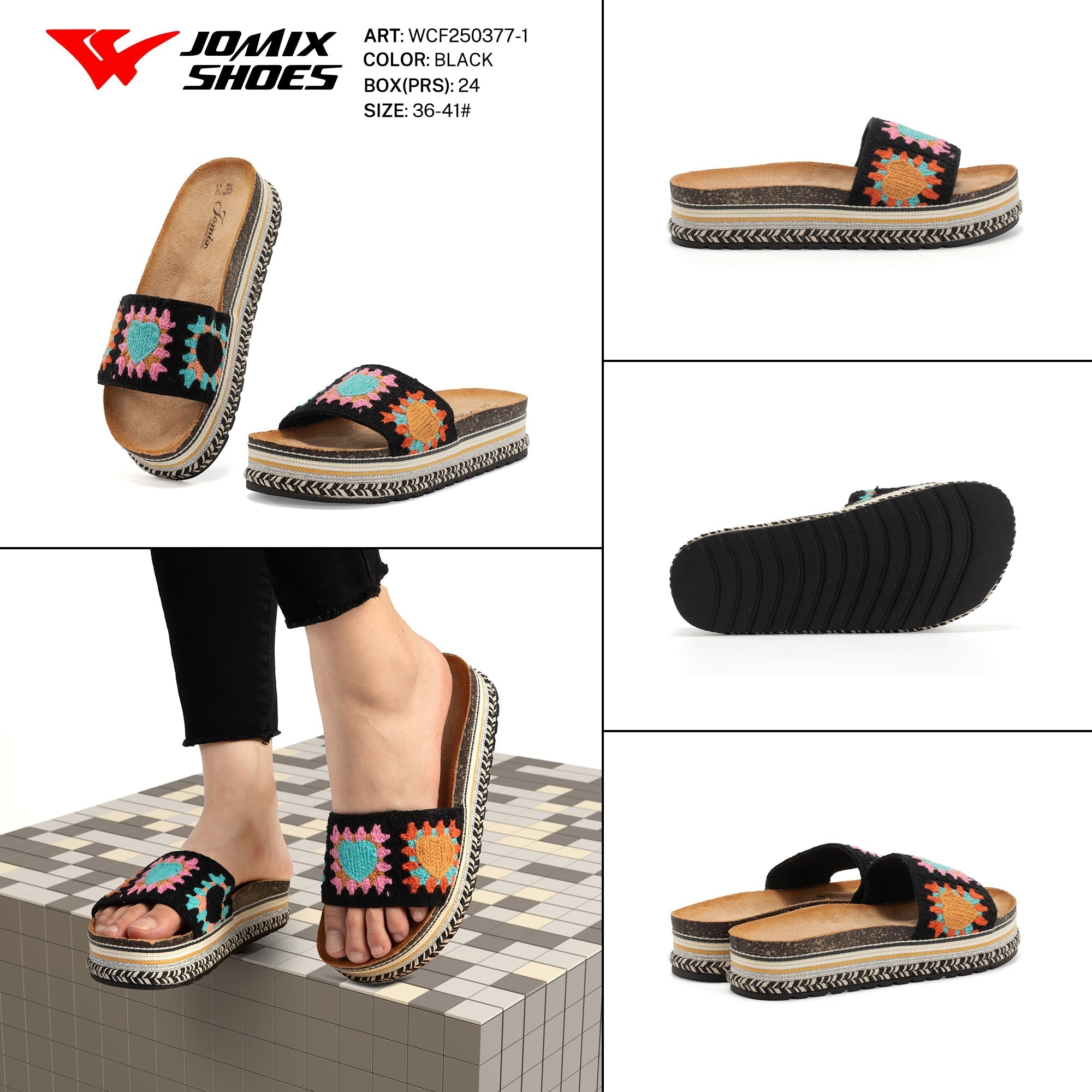 Ciabatte Tacco Alto Wcf250377 - 1 - Fornitura all'ingrosso di Sandali Donna da Jomix Shoes B2B