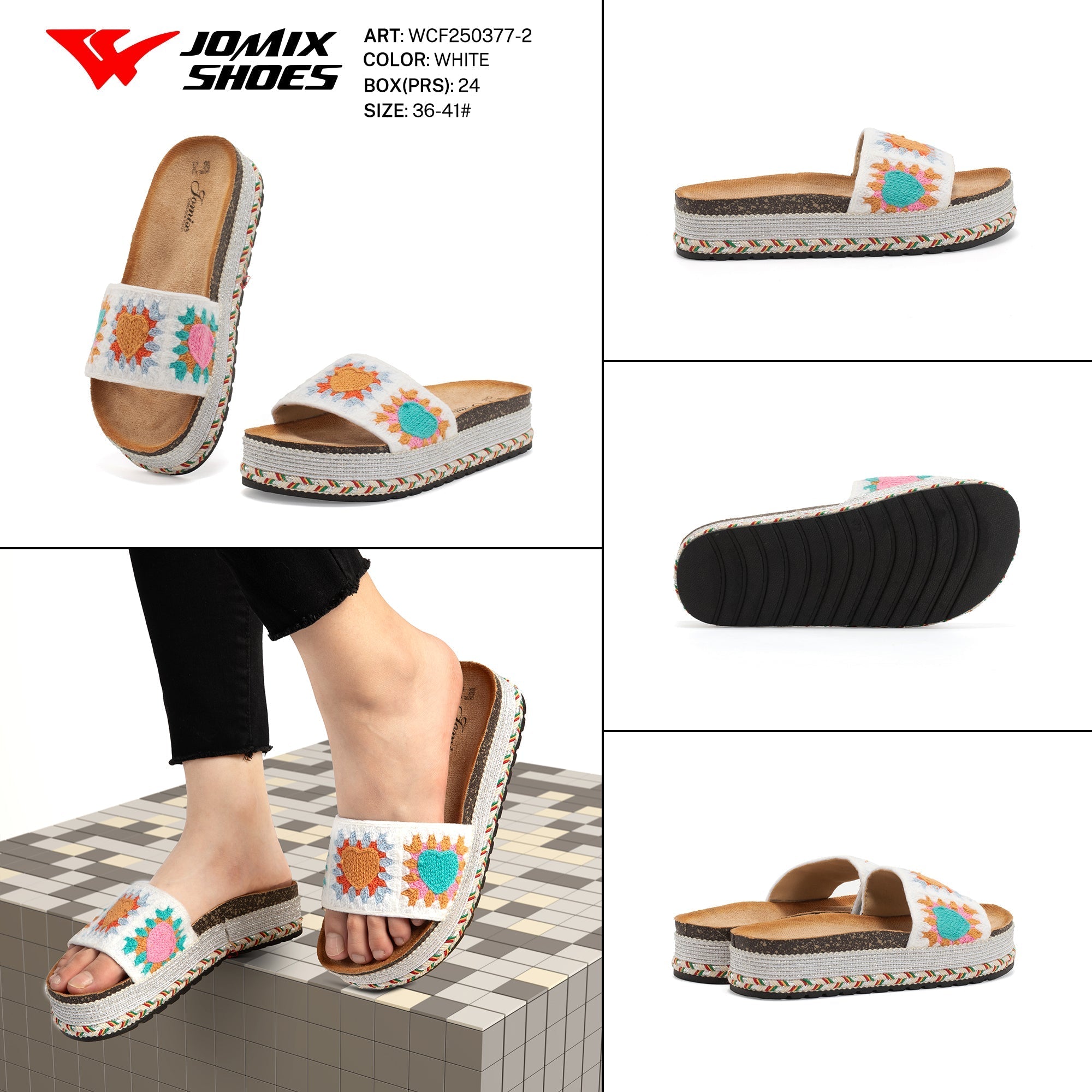 Ciabatte Tacco Alto Wcf250377 - 2 - Fornitura all'ingrosso di Sandali Donna da Jomix Shoes B2B