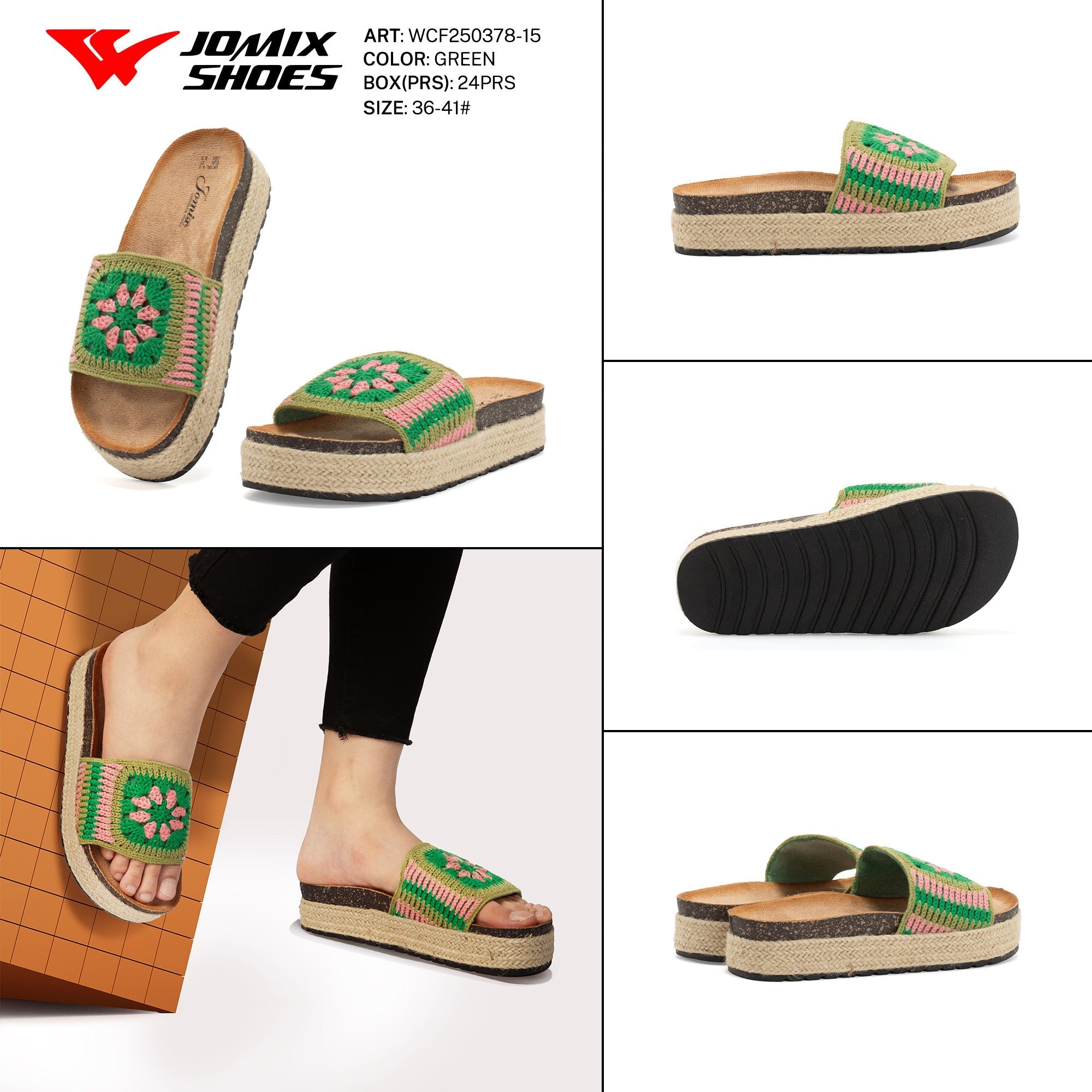 Ciabatte Tacco Alto Wcf250378 - 15 - Fornitura all'ingrosso di Sandali Donna da Jomix Shoes B2B