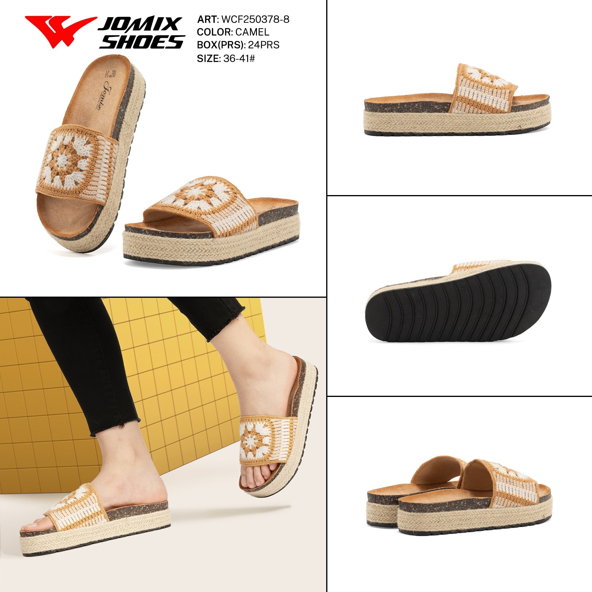 Ciabatte Tacco Alto Wcf250378 - 8 - Fornitura all'ingrosso di Sandali Donna da Jomix Shoes B2B