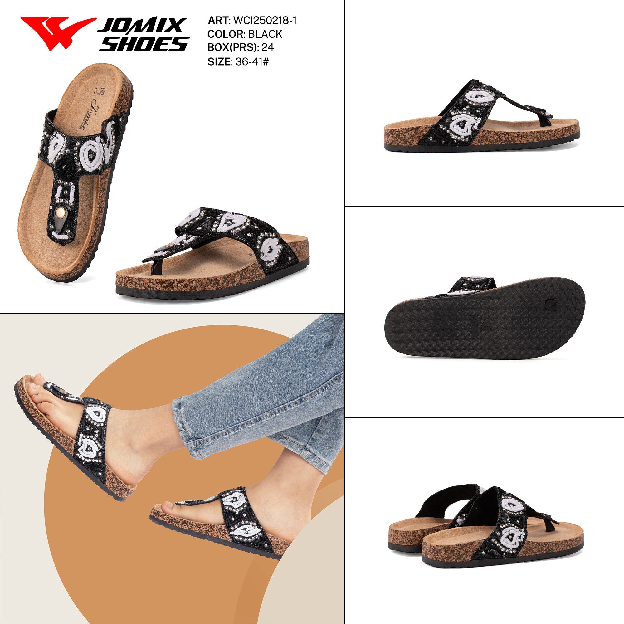 Ciabatte Tacco Alto Wci250218 - 1 - Fornitura all'ingrosso di Sandali Donna da Jomix Shoes B2B