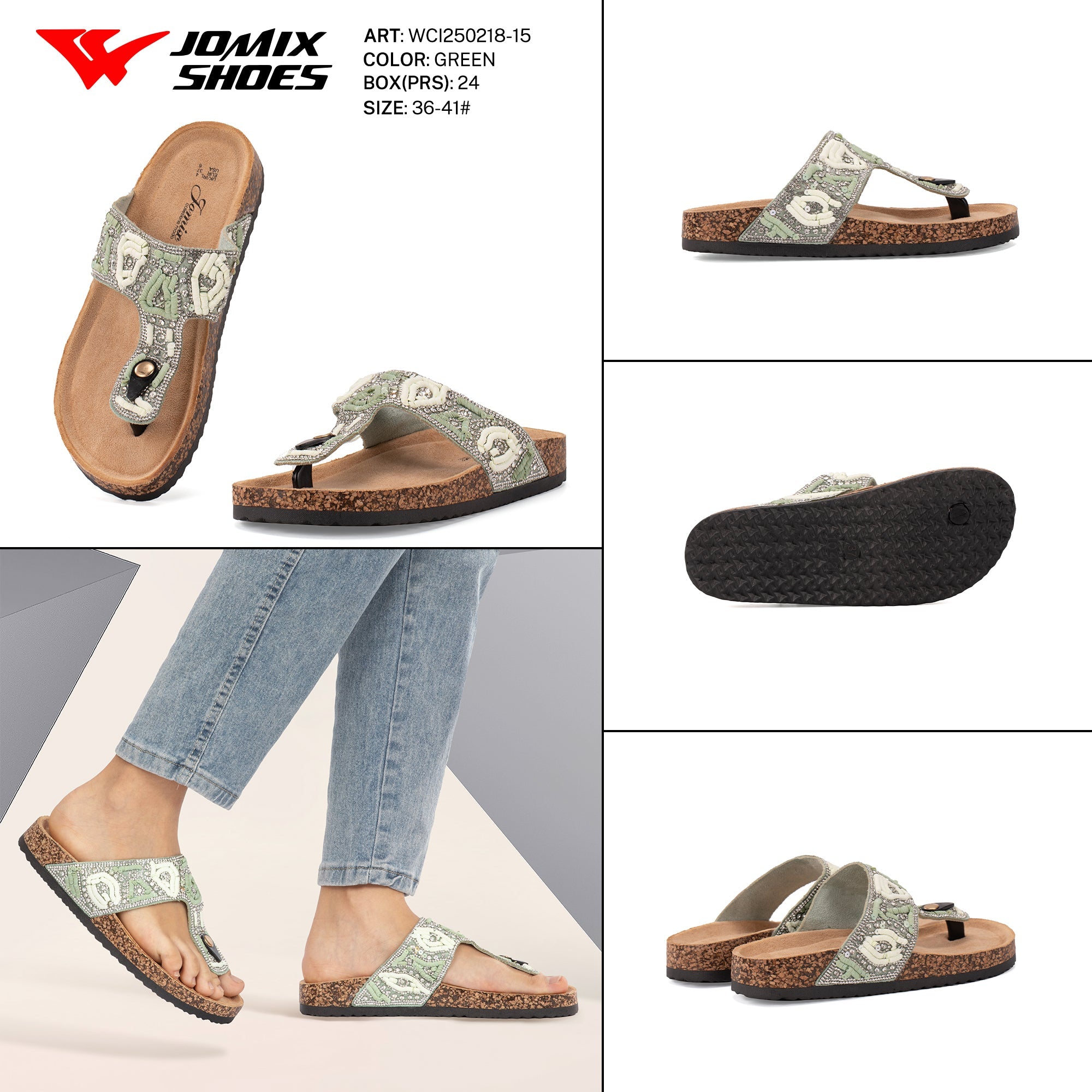 Ciabatte Tacco Alto Wci250218 - 15 - Fornitura all'ingrosso di Sandali Donna da Jomix Shoes B2B