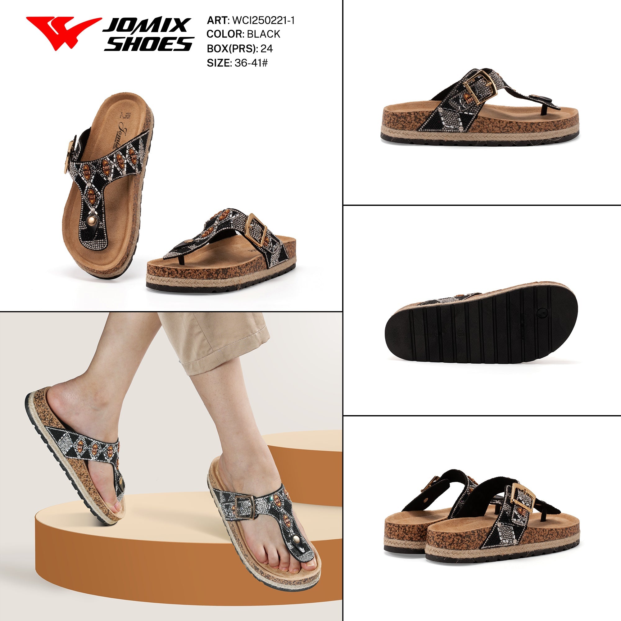 Ciabatte Tacco Alto Wci250221 - 1 - Fornitura all&#39;ingrosso di Sandali Donna da Jomix Shoes B2B