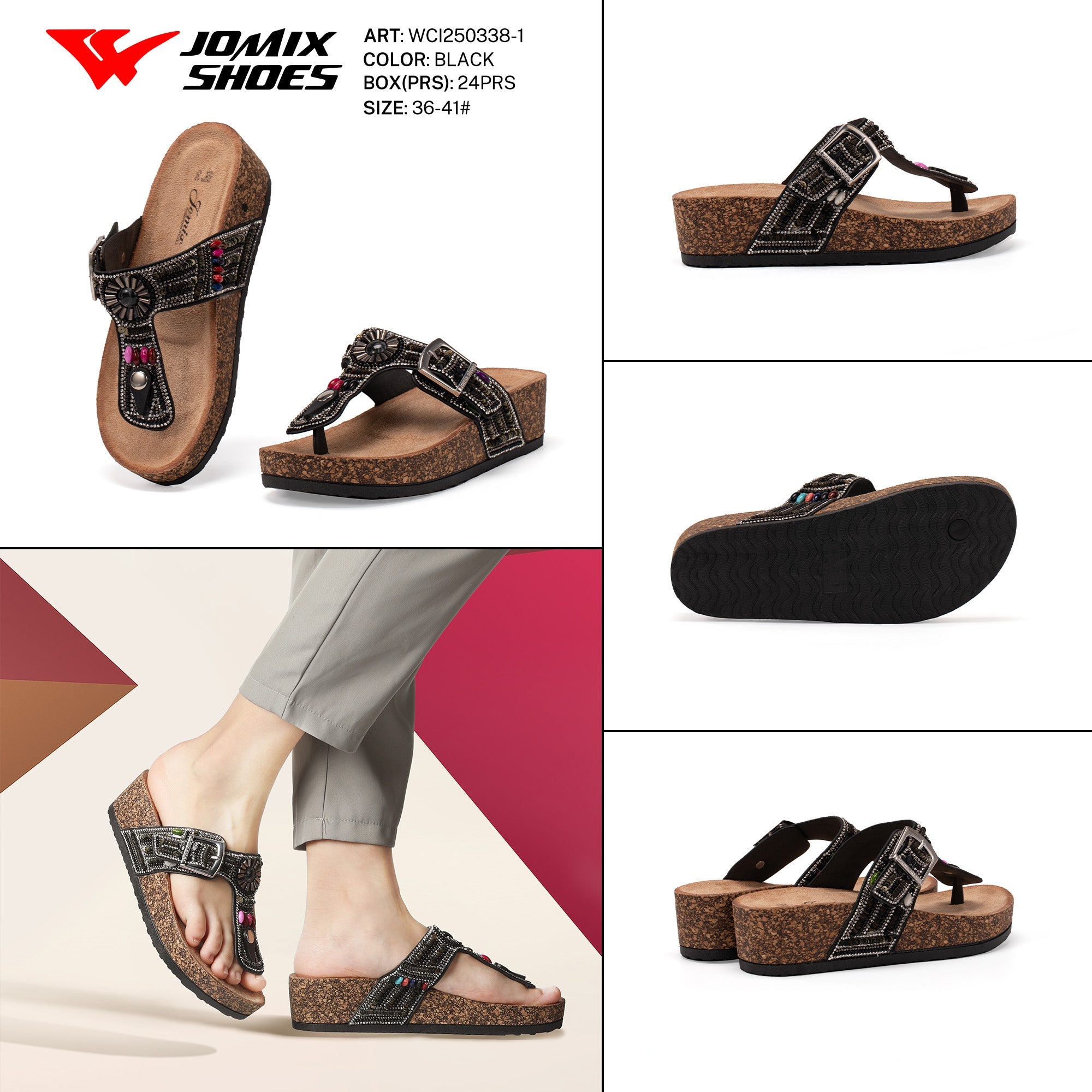 Ciabatte Tacco Alto Wci250338 - 1 - Fornitura all'ingrosso di Sandali Donna da Jomix Shoes B2B