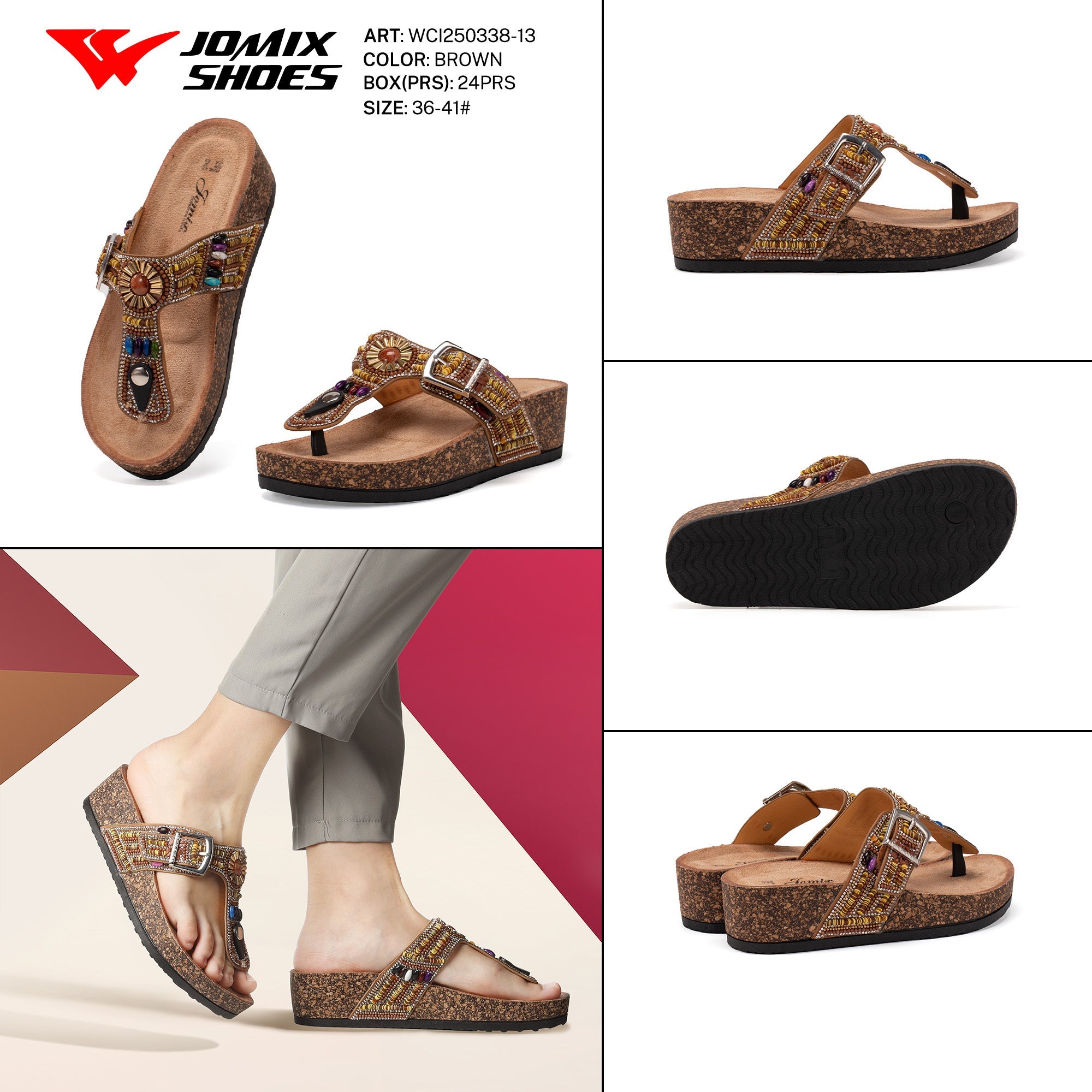 Ciabatte Tacco Alto Wci250338 - 13 - Fornitura all'ingrosso di Sandali Donna da Jomix Shoes B2B