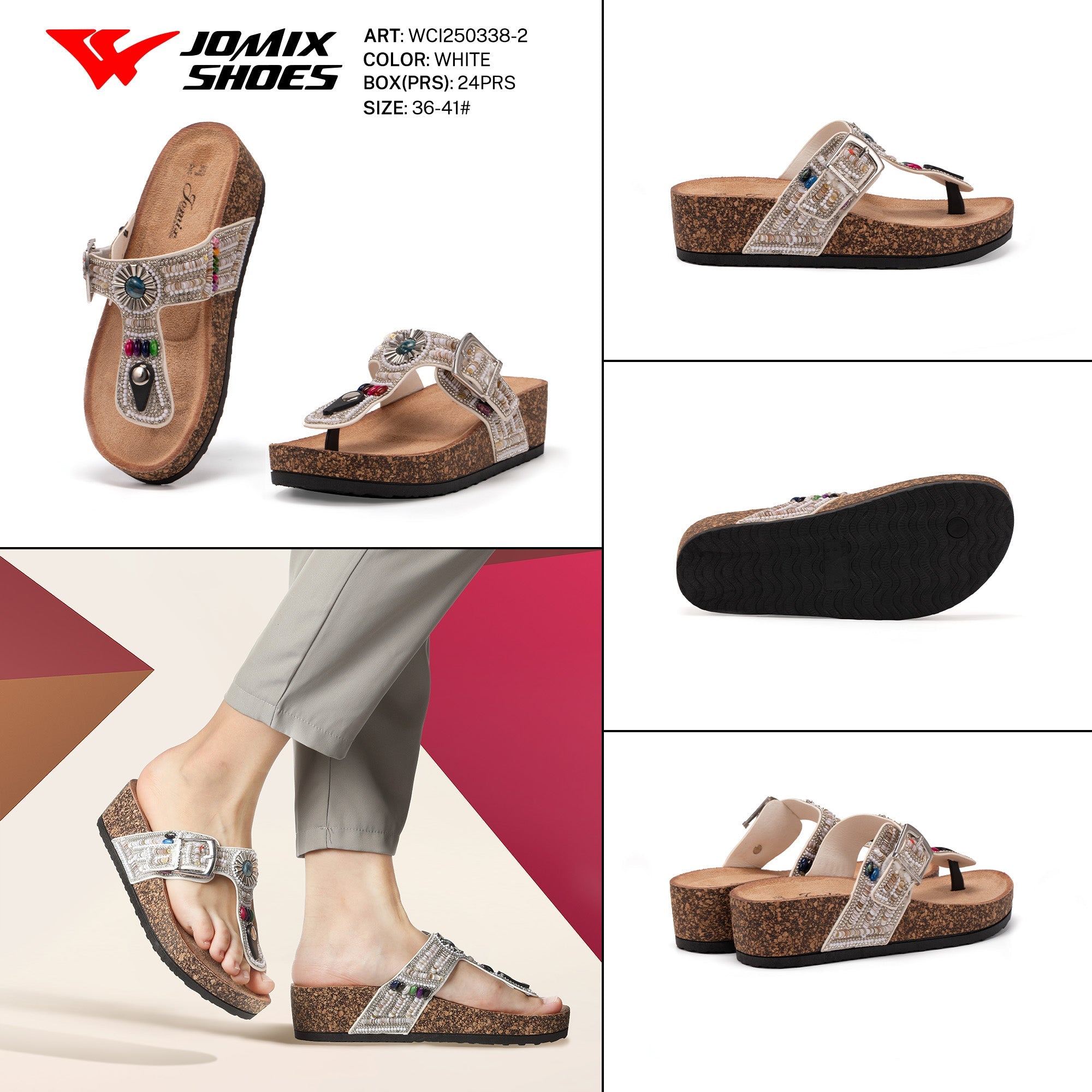 Ciabatte Tacco Alto Wci250338 - 2 - Fornitura all'ingrosso di Sandali Donna da Jomix Shoes B2B