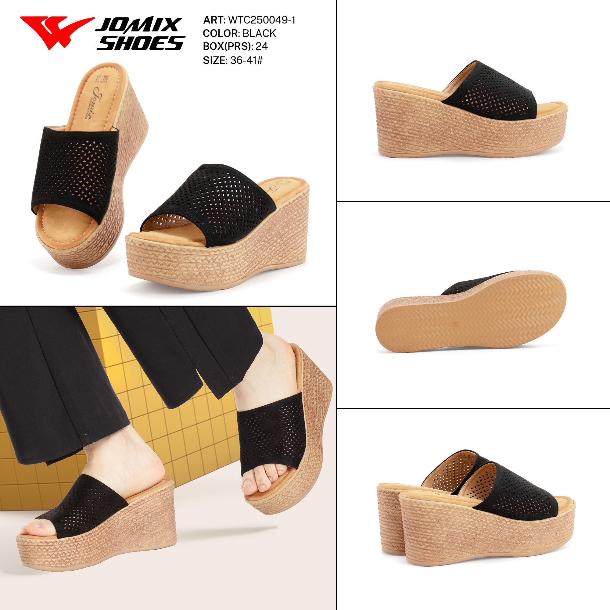 Ciabatte Tacco Alto Wtc250049 - 1 - Fornitura all'ingrosso di Sandali Donna da Jomix Shoes B2B