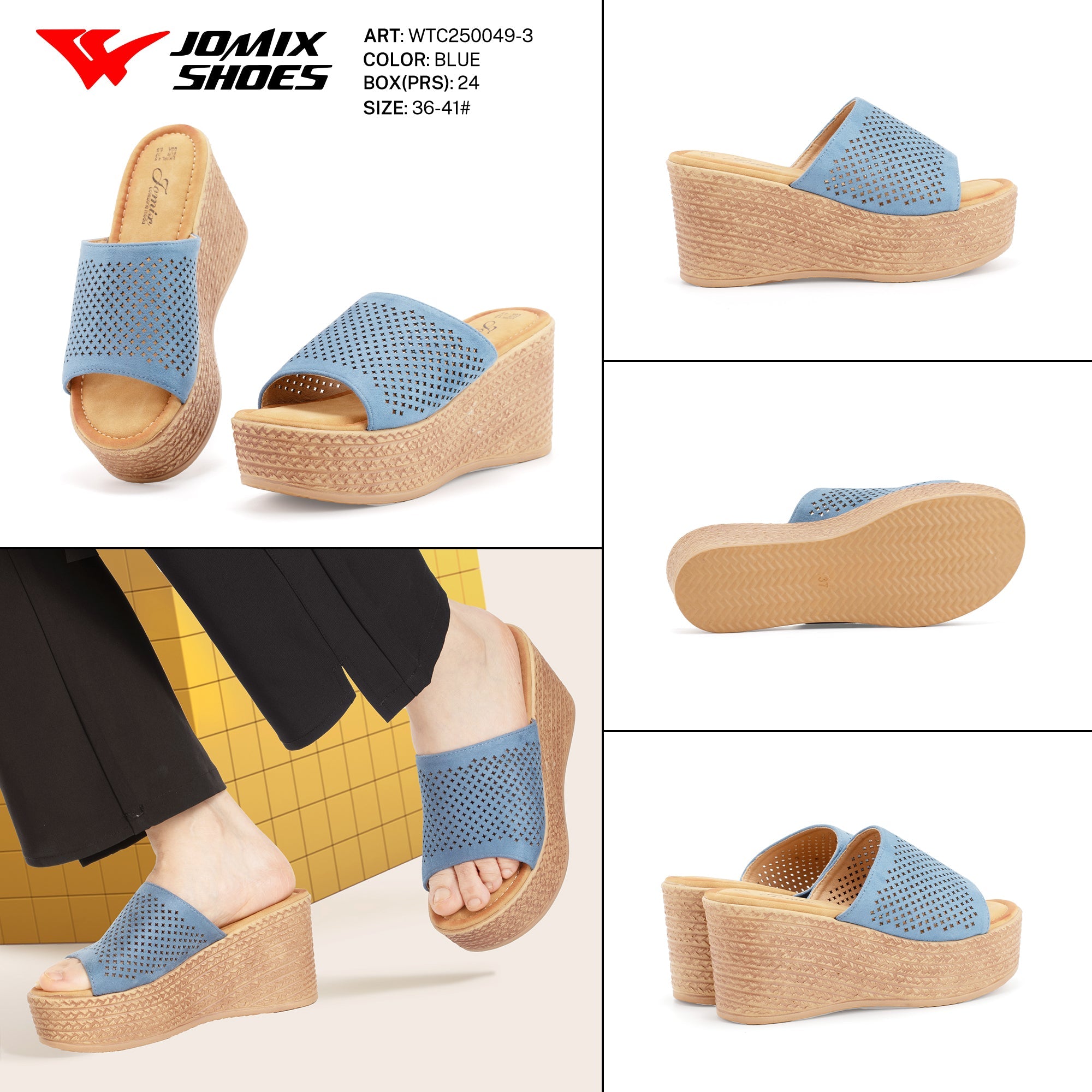 Ciabatte Tacco Alto Wtc250049 - 3 - Fornitura all'ingrosso di Sandali Donna da Jomix Shoes B2B
