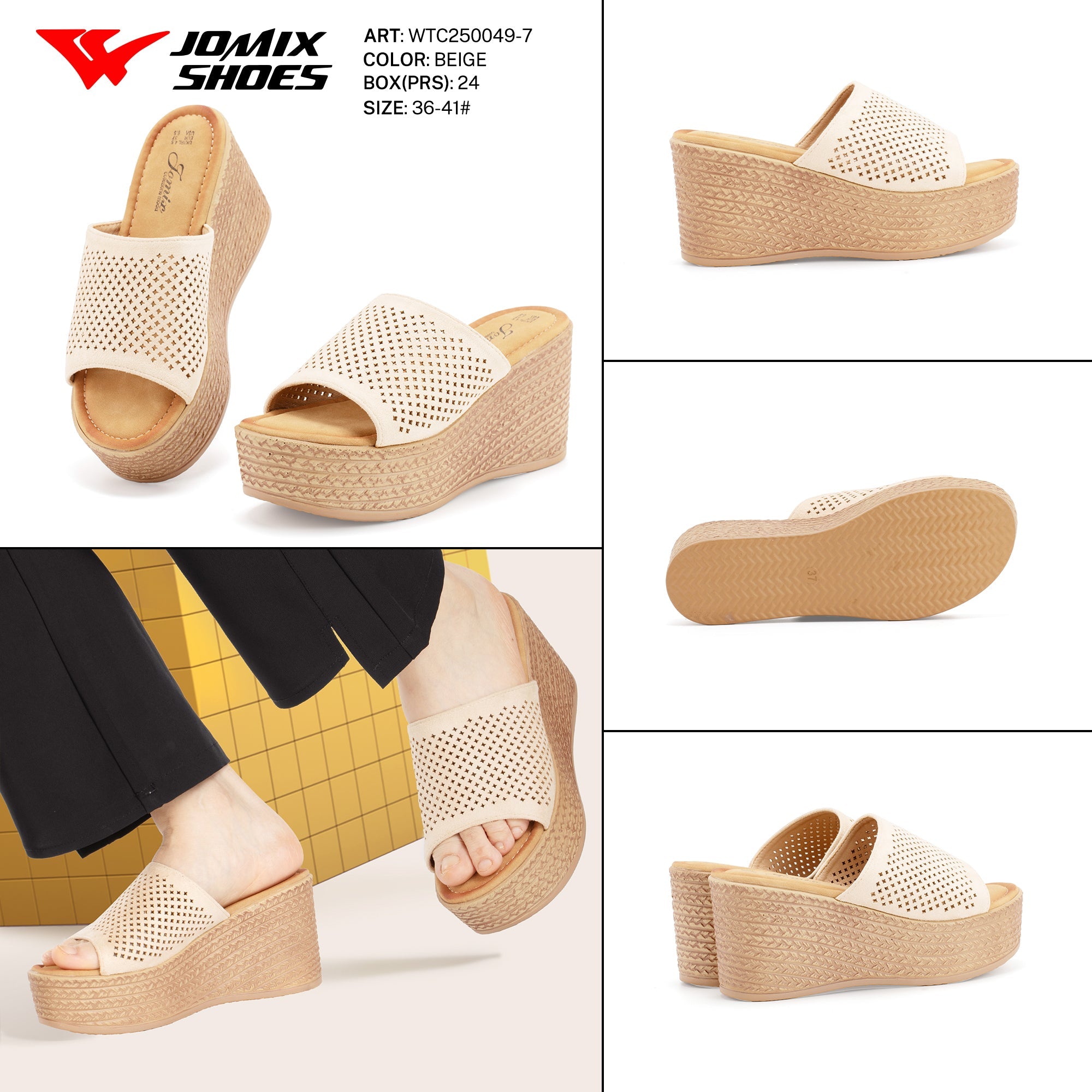 Ciabatte Tacco Alto Wtc250049 - 7 - Fornitura all'ingrosso di Sandali Donna da Jomix Shoes B2B
