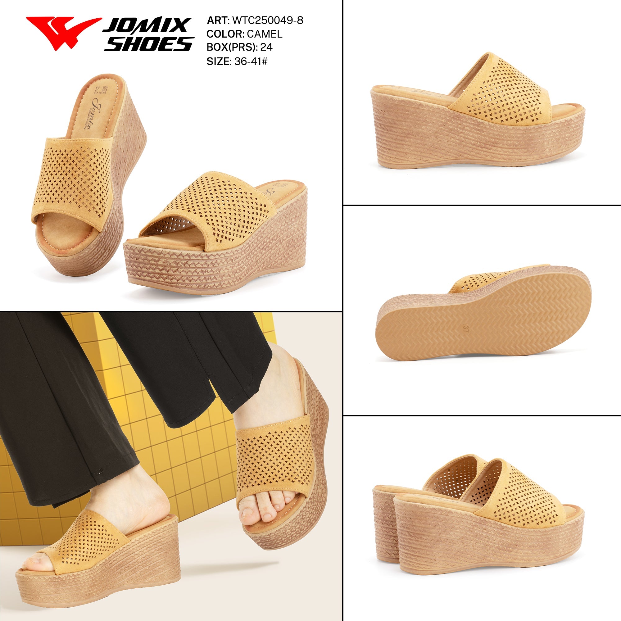 Ciabatte Tacco Alto Wtc250049 - 8 - Fornitura all'ingrosso di Sandali Donna da Jomix Shoes B2B