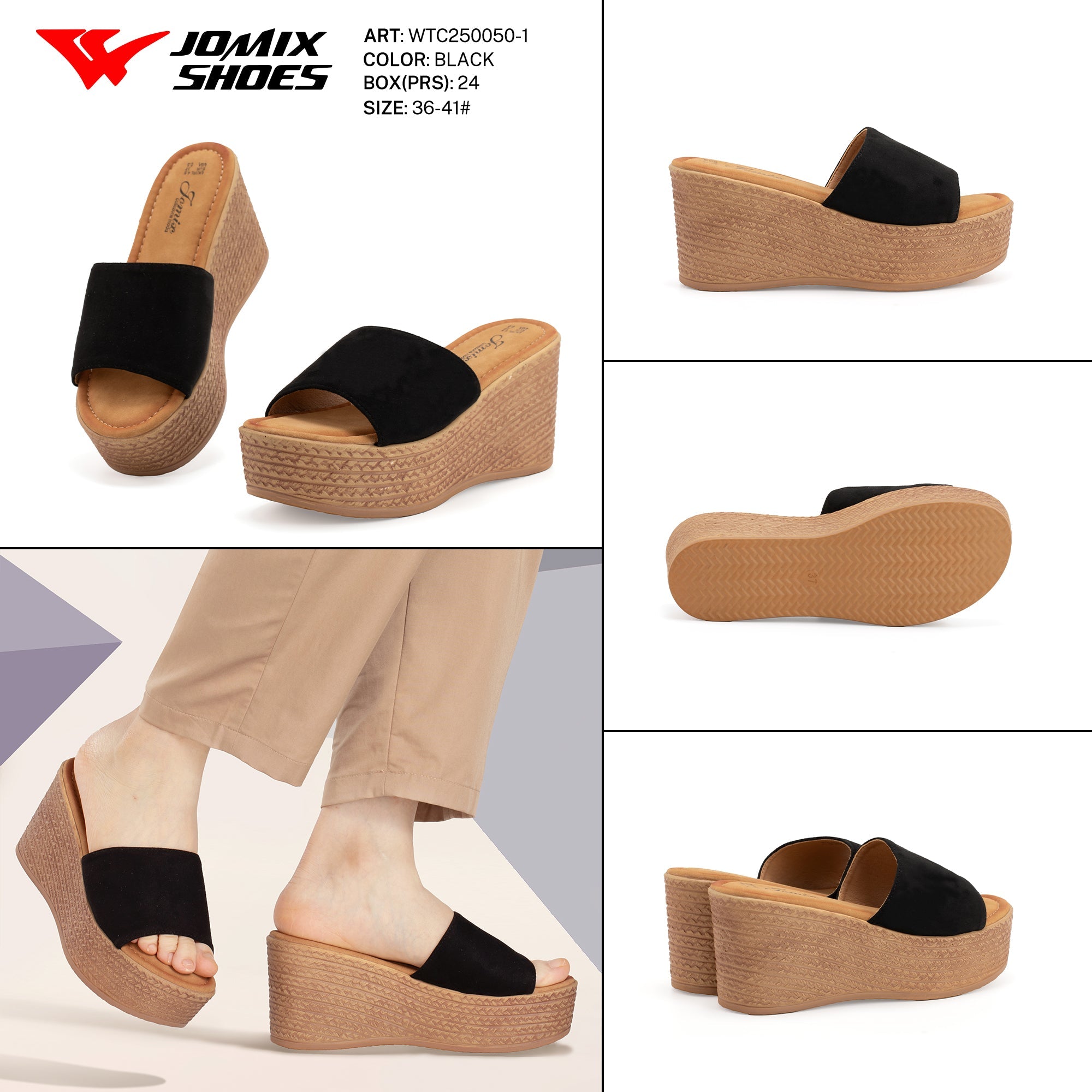 Ciabatte Tacco Alto Wtc250050 - 1 - Fornitura all'ingrosso di Sandali Donna da Jomix Shoes B2B