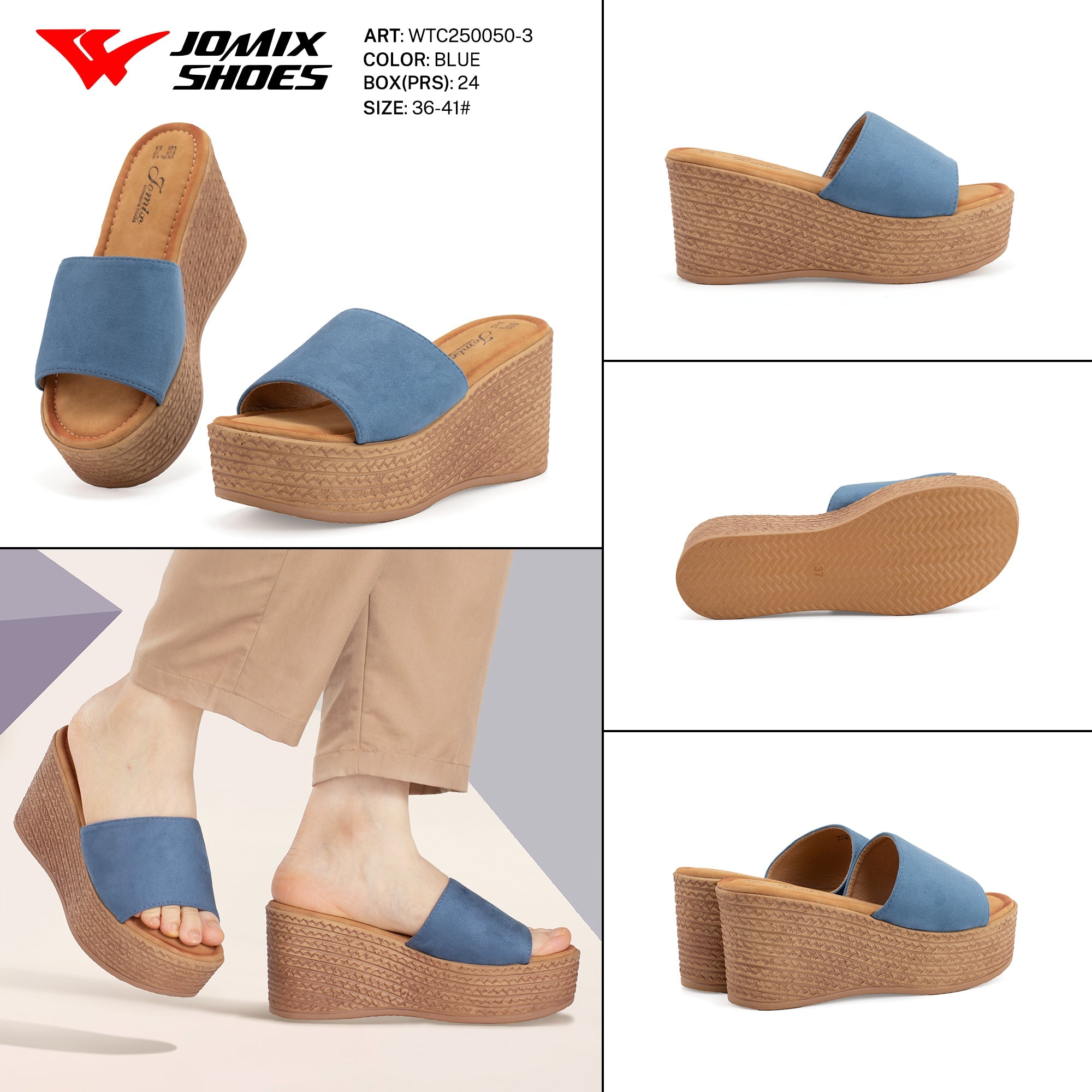 Ciabatte Tacco Alto Wtc250050 - 3 - Fornitura all'ingrosso di Sandali Donna da Jomix Shoes B2B