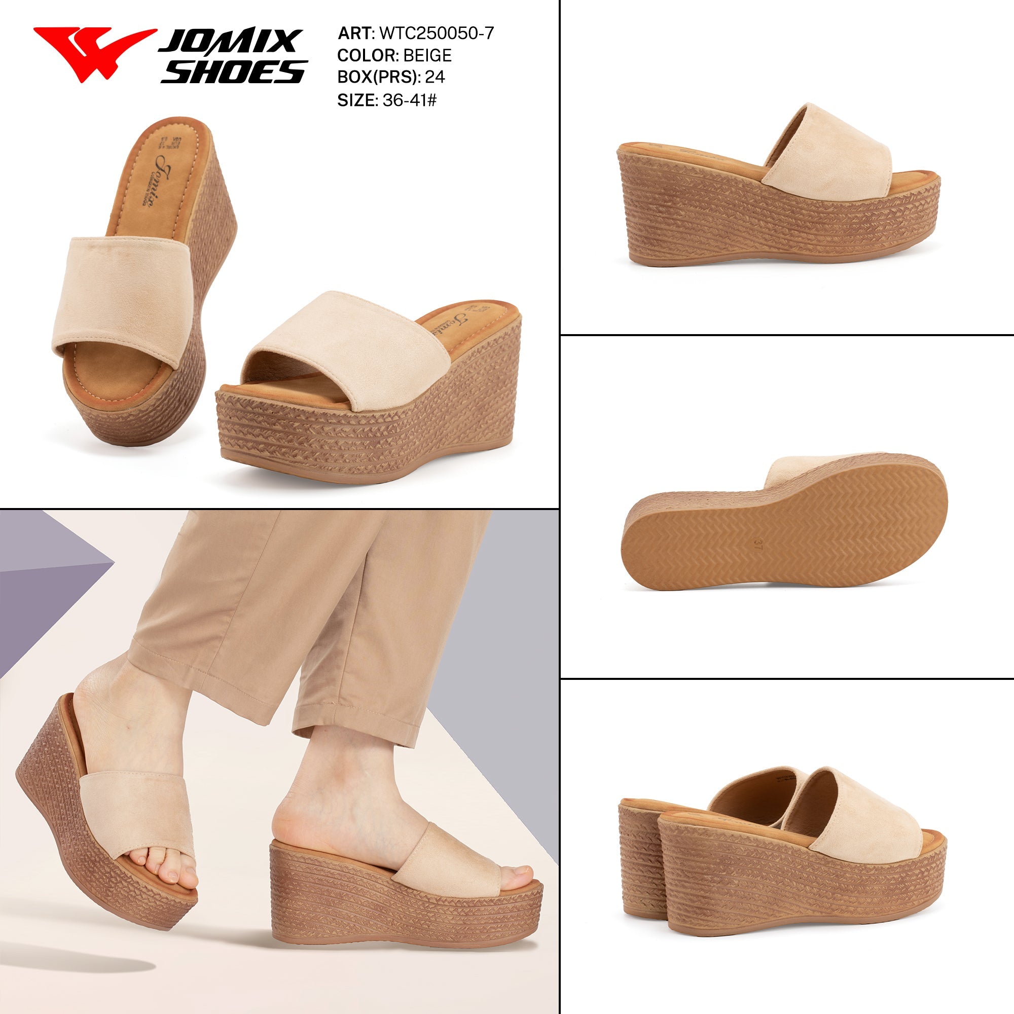 Ciabatte Tacco Alto Wtc250050 - 7 - Fornitura all'ingrosso di Sandali Donna da Jomix Shoes B2B