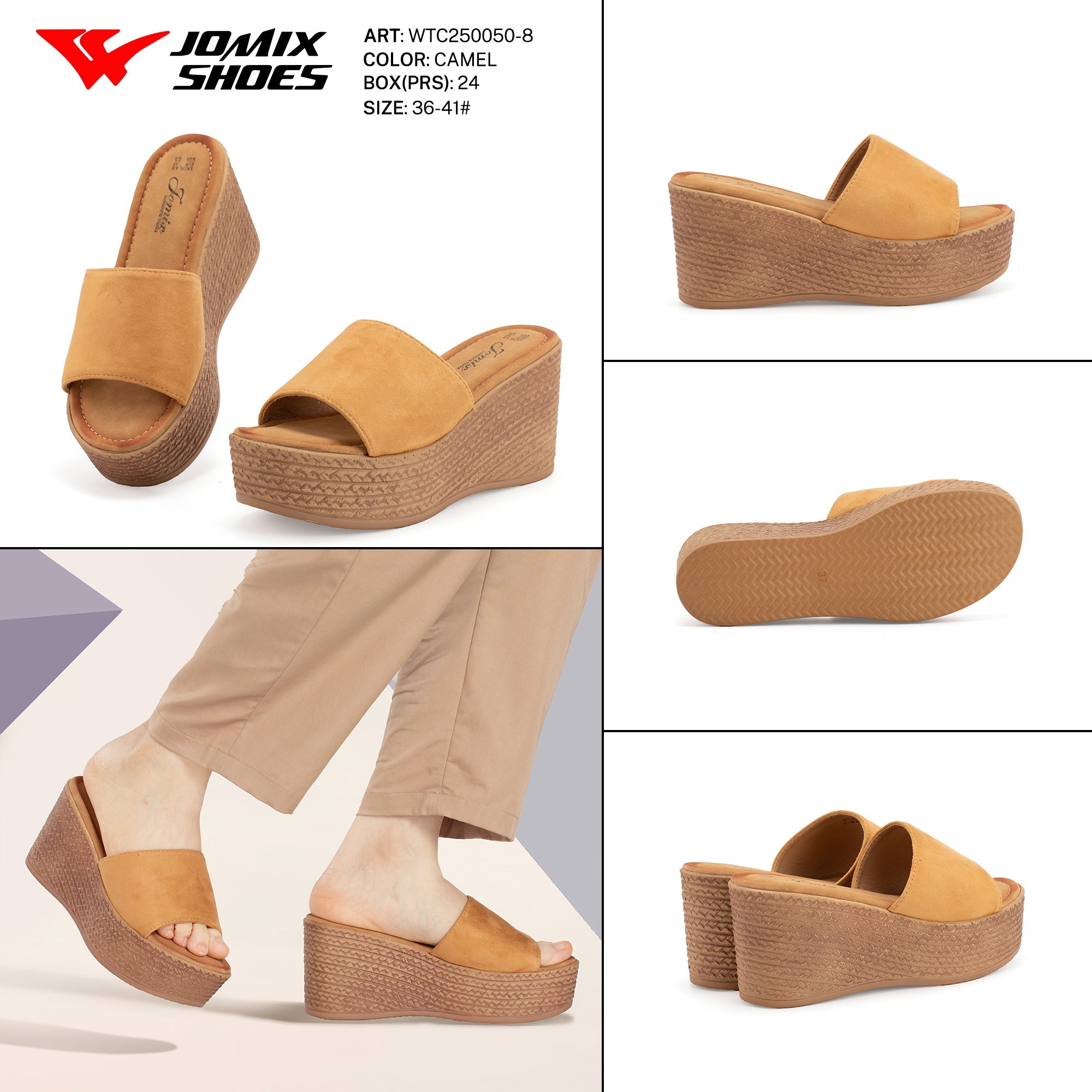 Ciabatte Tacco Alto Wtc250050 - 8 - Fornitura all'ingrosso di Sandali Donna da Jomix Shoes B2B