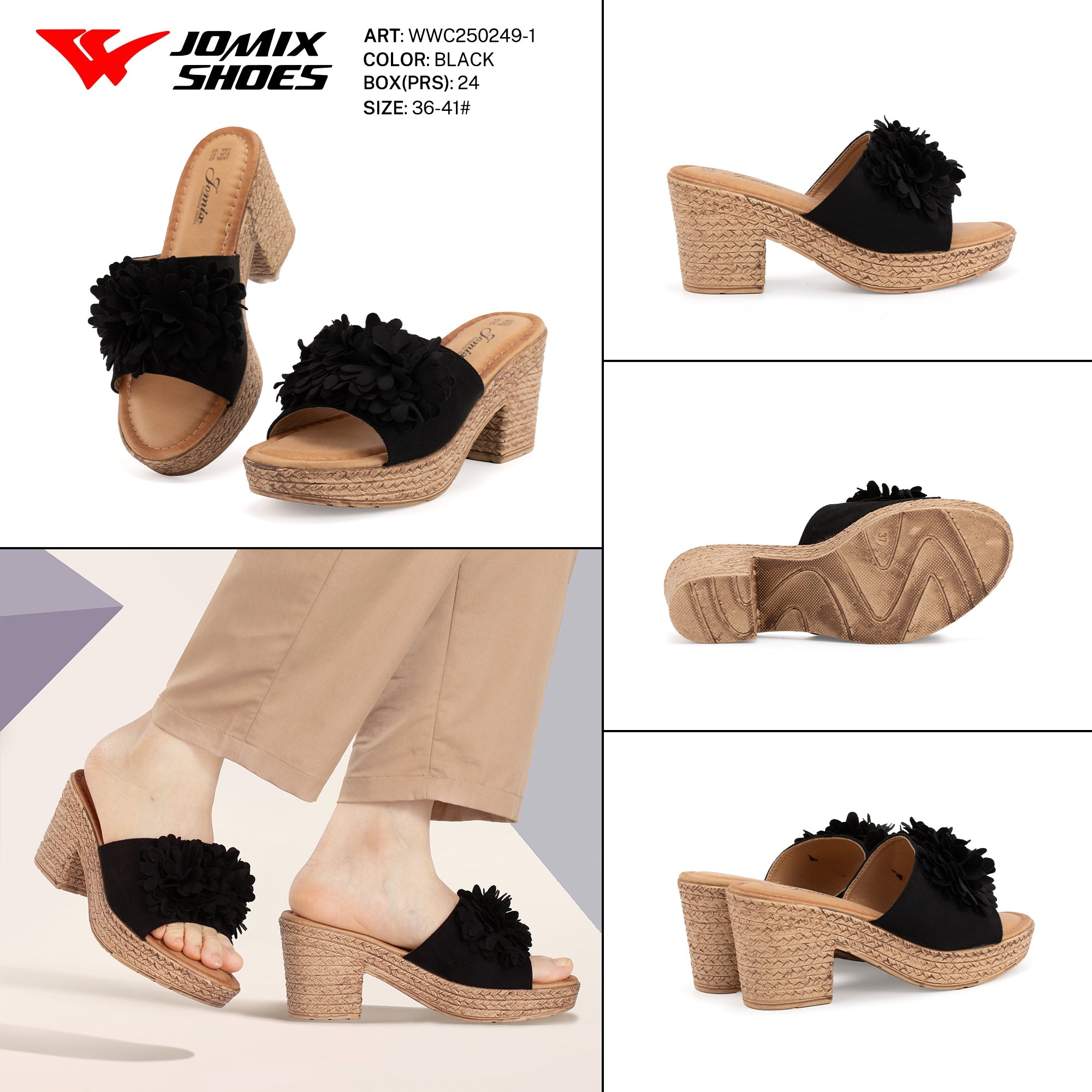 Ciabatte Tacco Alto Wwc250249 - 1 - Fornitura all'ingrosso di Sandali Donna da Jomix Shoes B2B