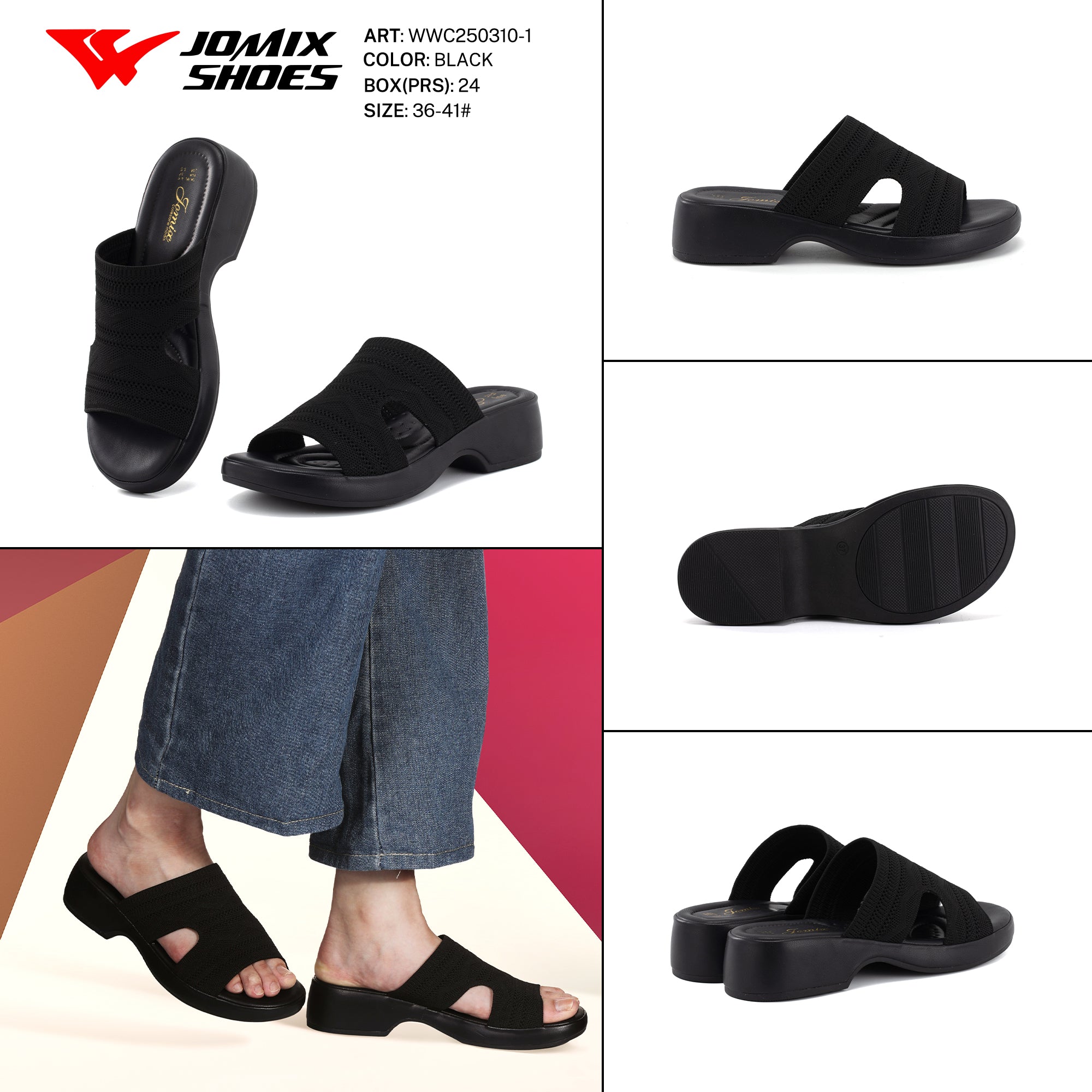 Ciabatte Tacco Alto Wwc250310 - 1 - Fornitura all'ingrosso di Sandali Donna da Jomix Shoes B2B