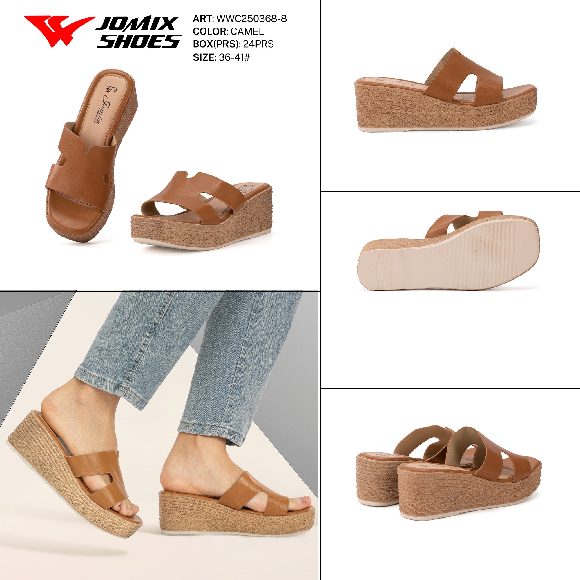Ciabatte Tacco Alto Wwc250368 - 8 - Fornitura all'ingrosso di Sandali Donna da Jomix Shoes B2B