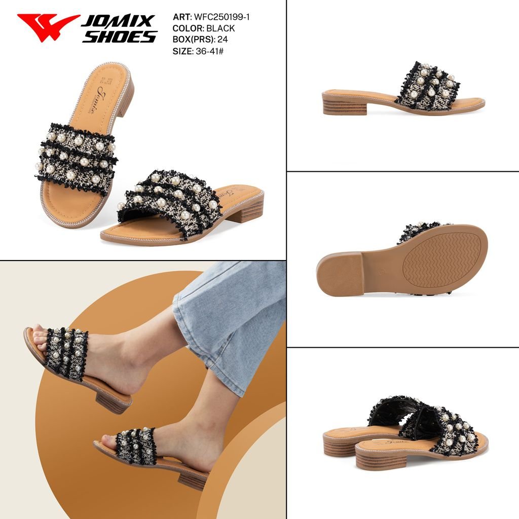 Ciabatte Tacco Basso WFC250199 - 1 - Fornitura all'ingrosso di Ciabatte Donna da Jomix Shoes B2B