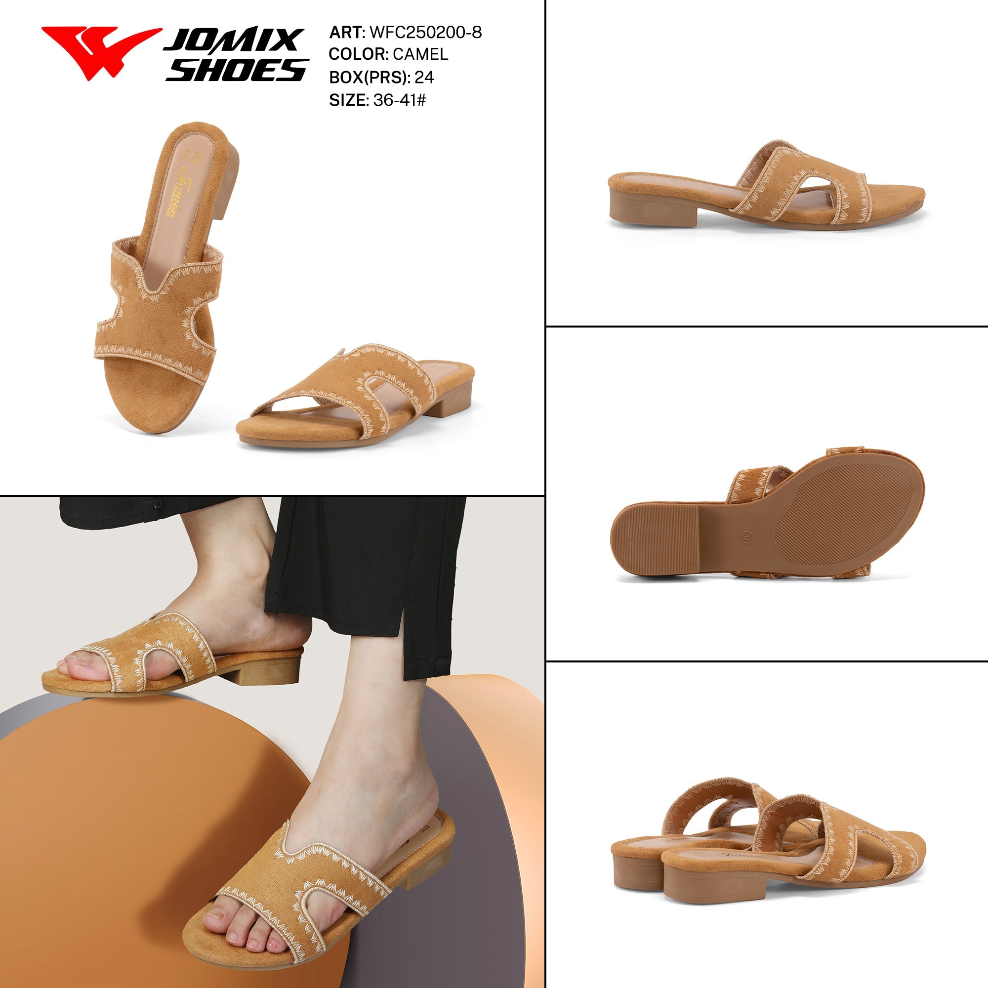 Ciabatte Tacco Basso Wfc250200 - 8 - Fornitura all'ingrosso di Ciabatte Donna da Jomix Shoes B2B