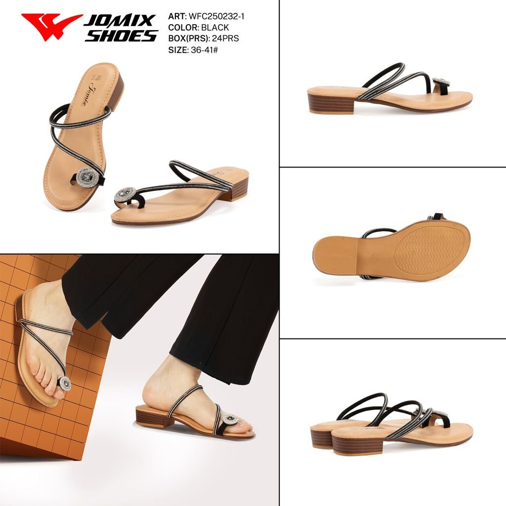 Ciabatte Da Donna Tacco Basso WFC250232 - 1 - Fornitura all'ingrosso di Ciabatte Donna da Jomix Shoes B2B