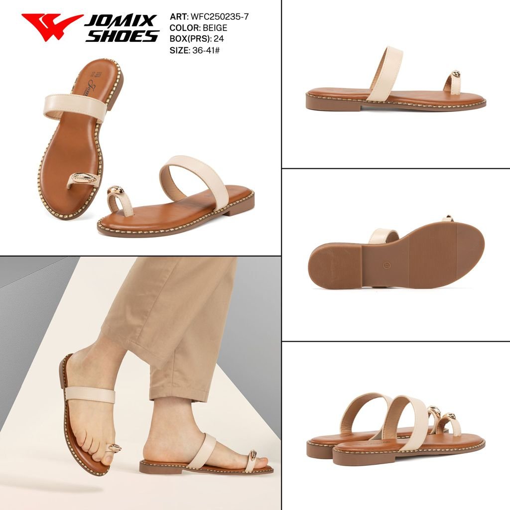 Ciabatte tacco basso WFC250235 - 7 - Fornitura all'ingrosso di Ciabatte Donna da Jomix Shoes B2B