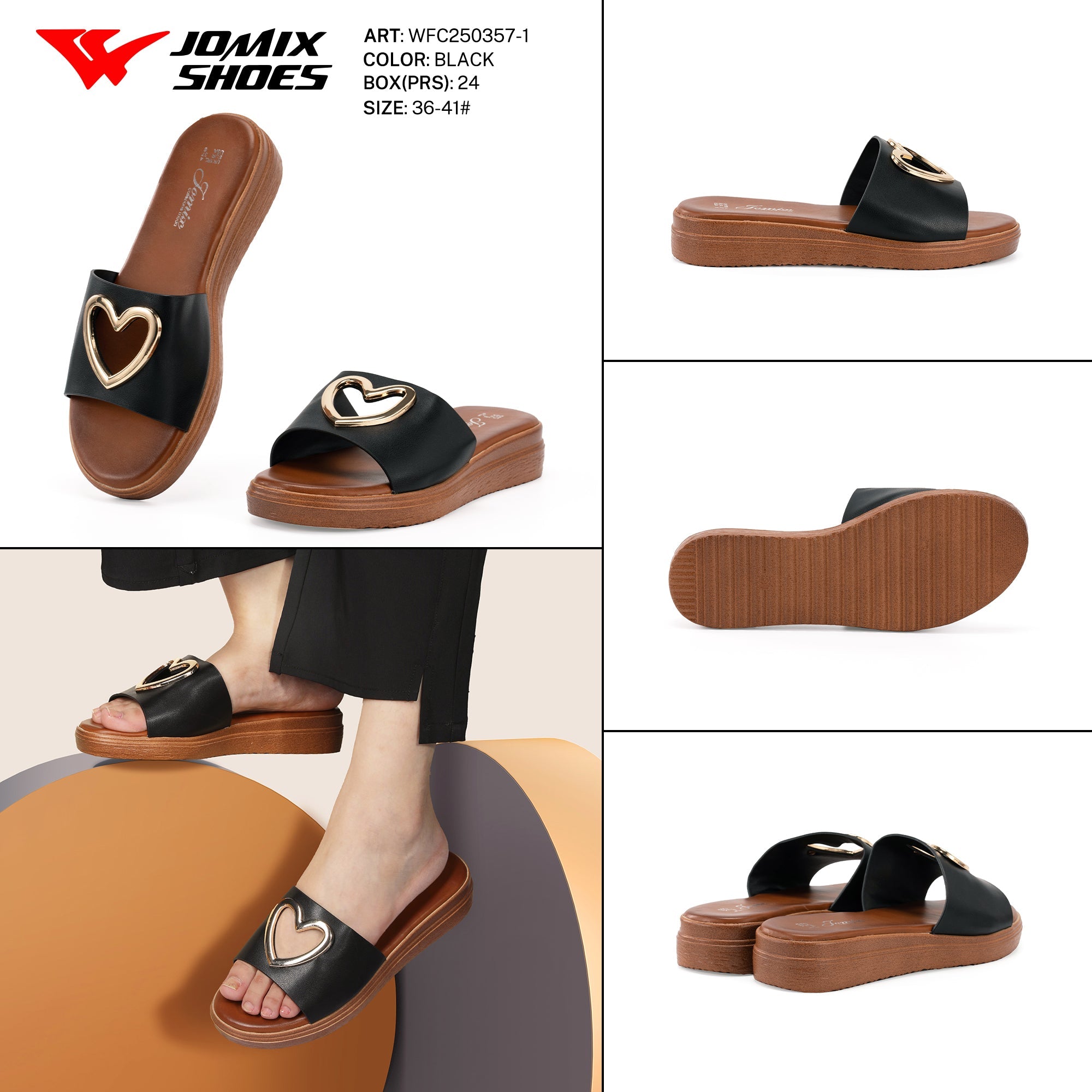 Ciabatte Tacco Basso Wfc250357 - 1 - Fornitura all'ingrosso di Sandali Donna da Jomix Shoes B2B