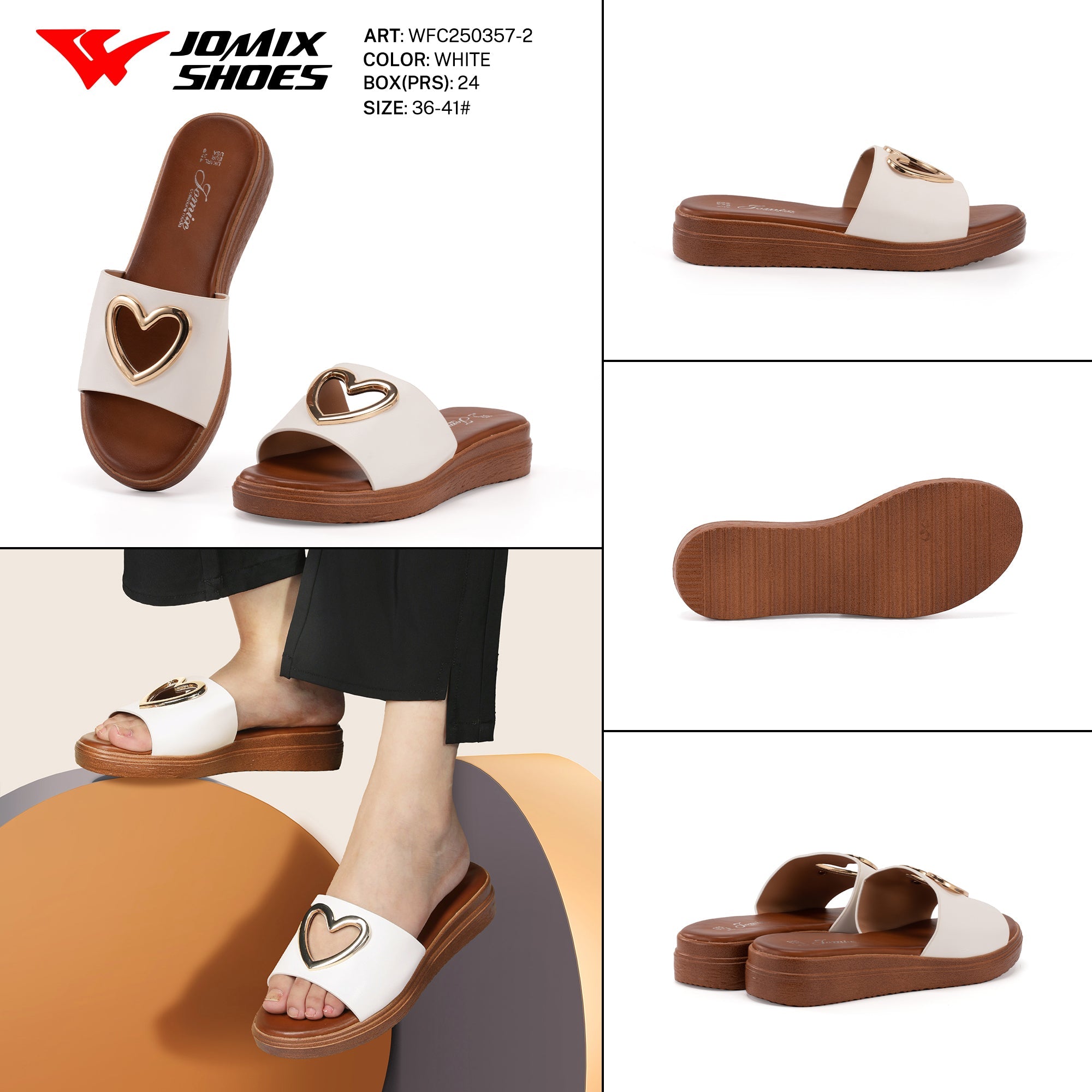 Ciabatte Tacco Basso Wfc250357 - 2 - Fornitura all'ingrosso di Sandali Donna da Jomix Shoes B2B