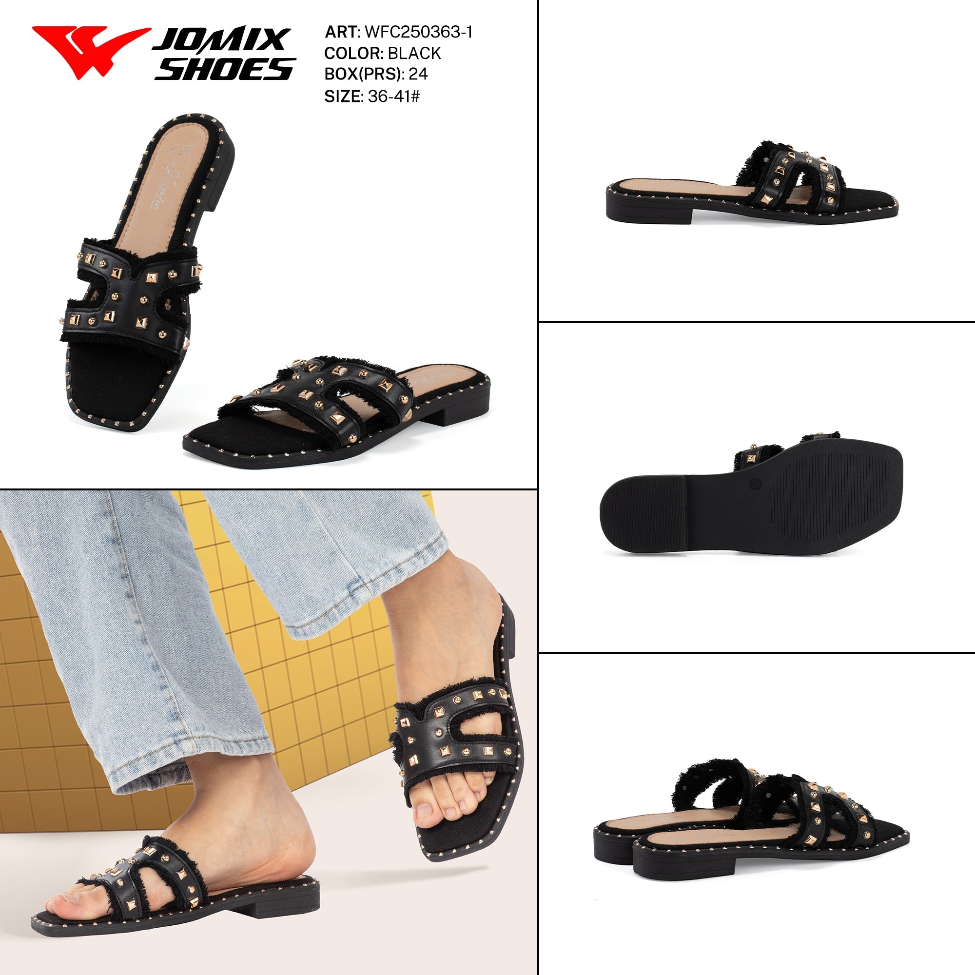 Ciabatte Tacco Basso Wfc250363 - 1 - Fornitura all'ingrosso di Ciabatte Donna da Jomix Shoes B2B