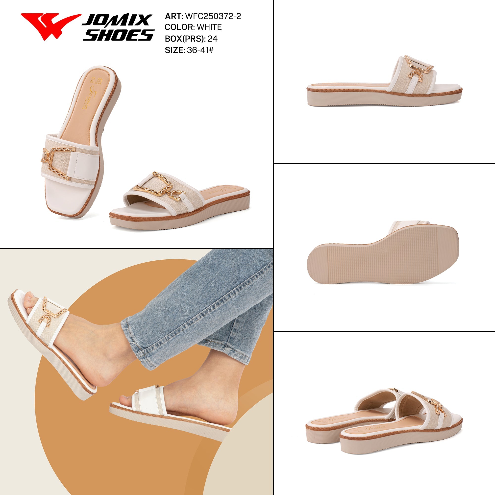 Ciabatte Tacco Basso Wfc250372 - 2 - Fornitura all'ingrosso di Ciabatte Donna da Jomix Shoes B2B
