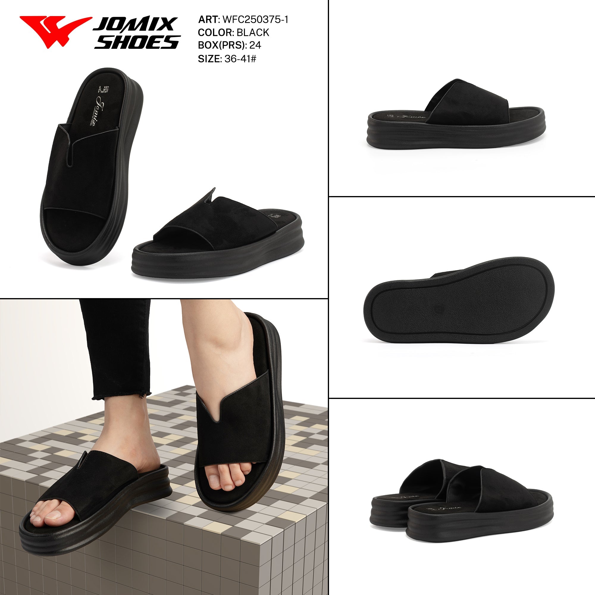 Ciabatte Tacco Basso Wfc250375 - 1 - Fornitura all'ingrosso di Ciabatte Donna da Jomix Shoes B2B