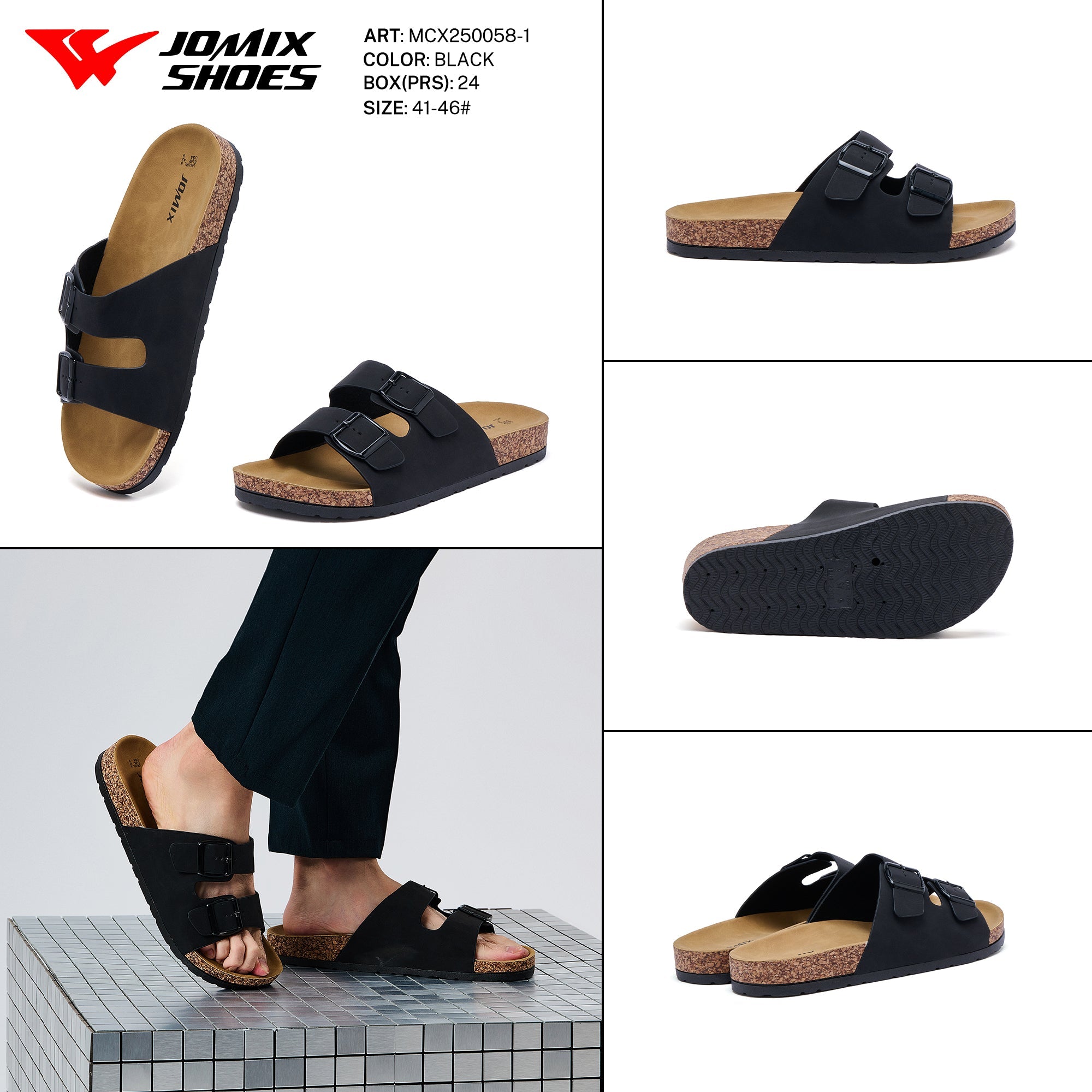 Ciabatte Uomo Aperte Mcx250058 - 1 - Fornitura all'ingrosso di Sandali Uomo da Jomix Shoes B2B