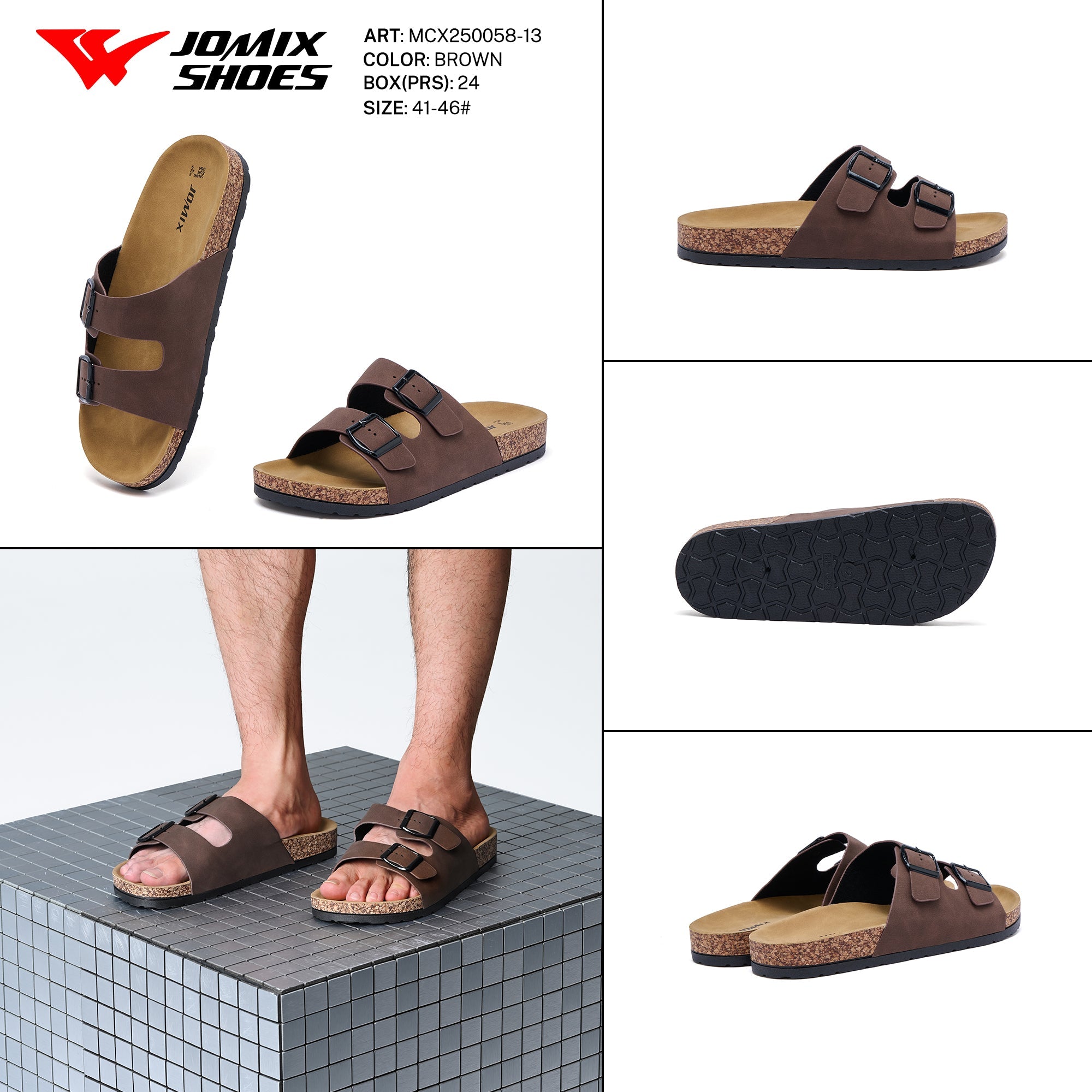 Ciabatte Uomo Aperte Mcx250058 - 13 - Fornitura all'ingrosso di Sandali Uomo da Jomix Shoes B2B
