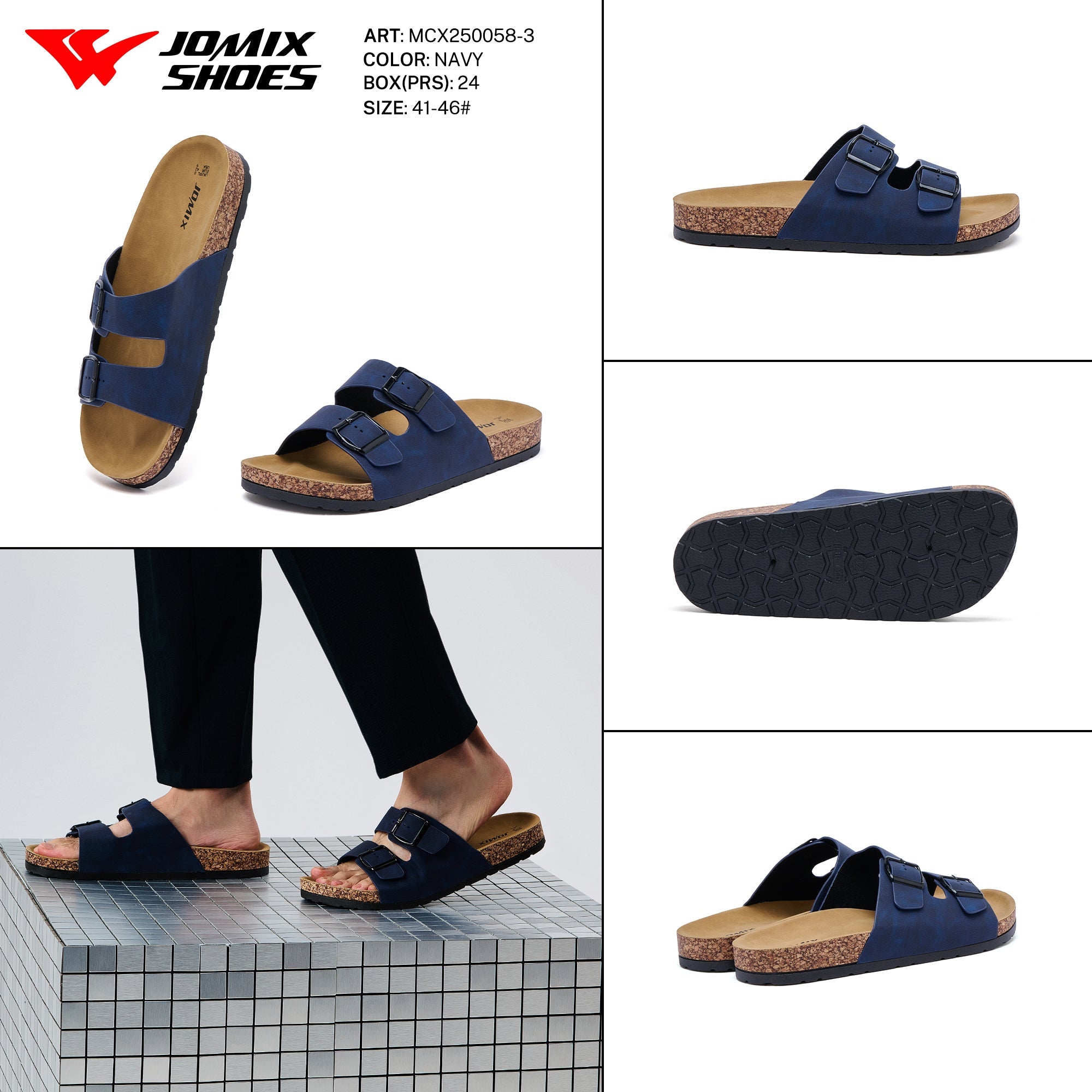 Ciabatte Uomo Aperte Mcx250058 - 3 - Fornitura all'ingrosso di Sandali Uomo da Jomix Shoes B2B