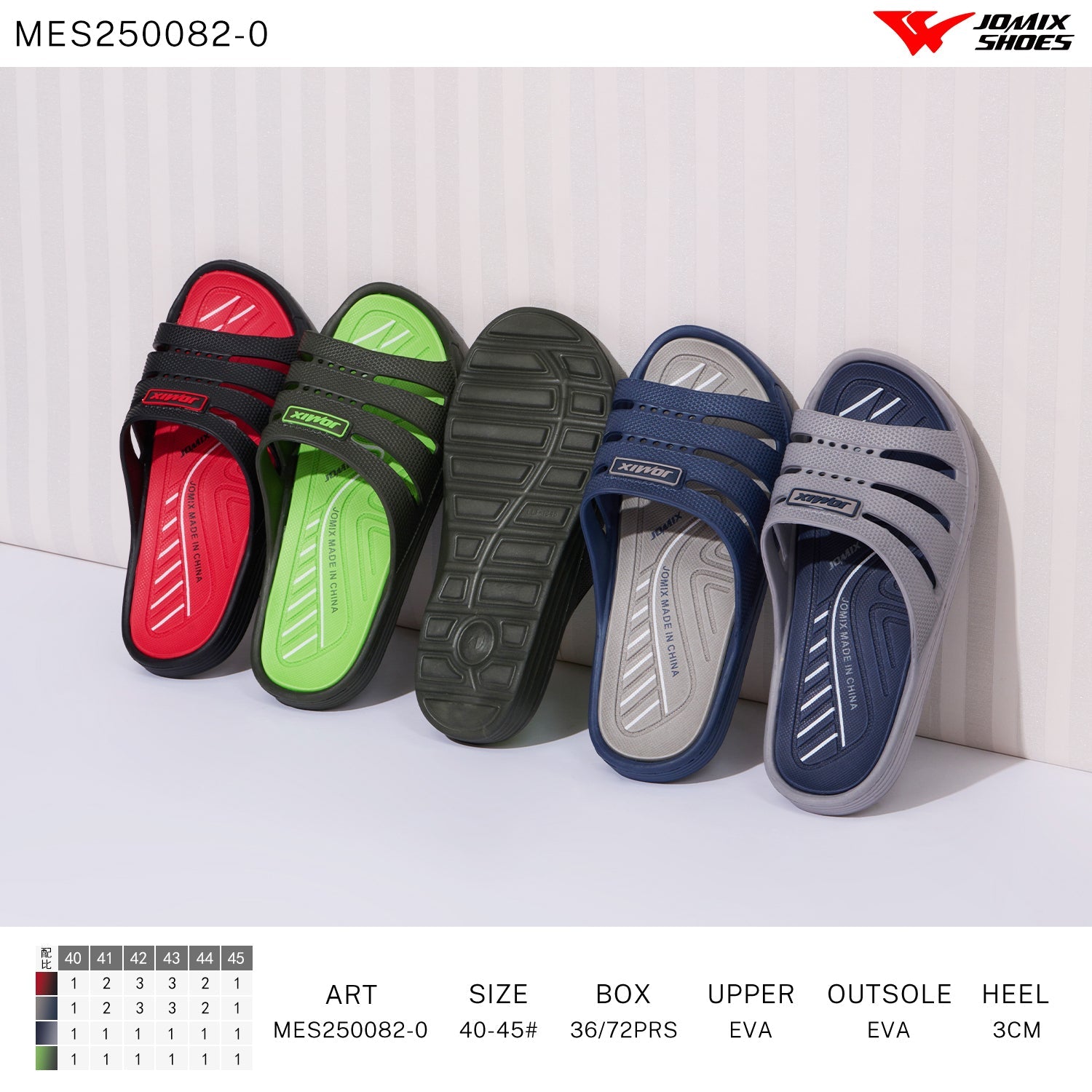 Ciabatte Uomo Aperto Mes250082 - 0 - Fornitura all'ingrosso di Ciabatte Uomo da Jomix Shoes B2B