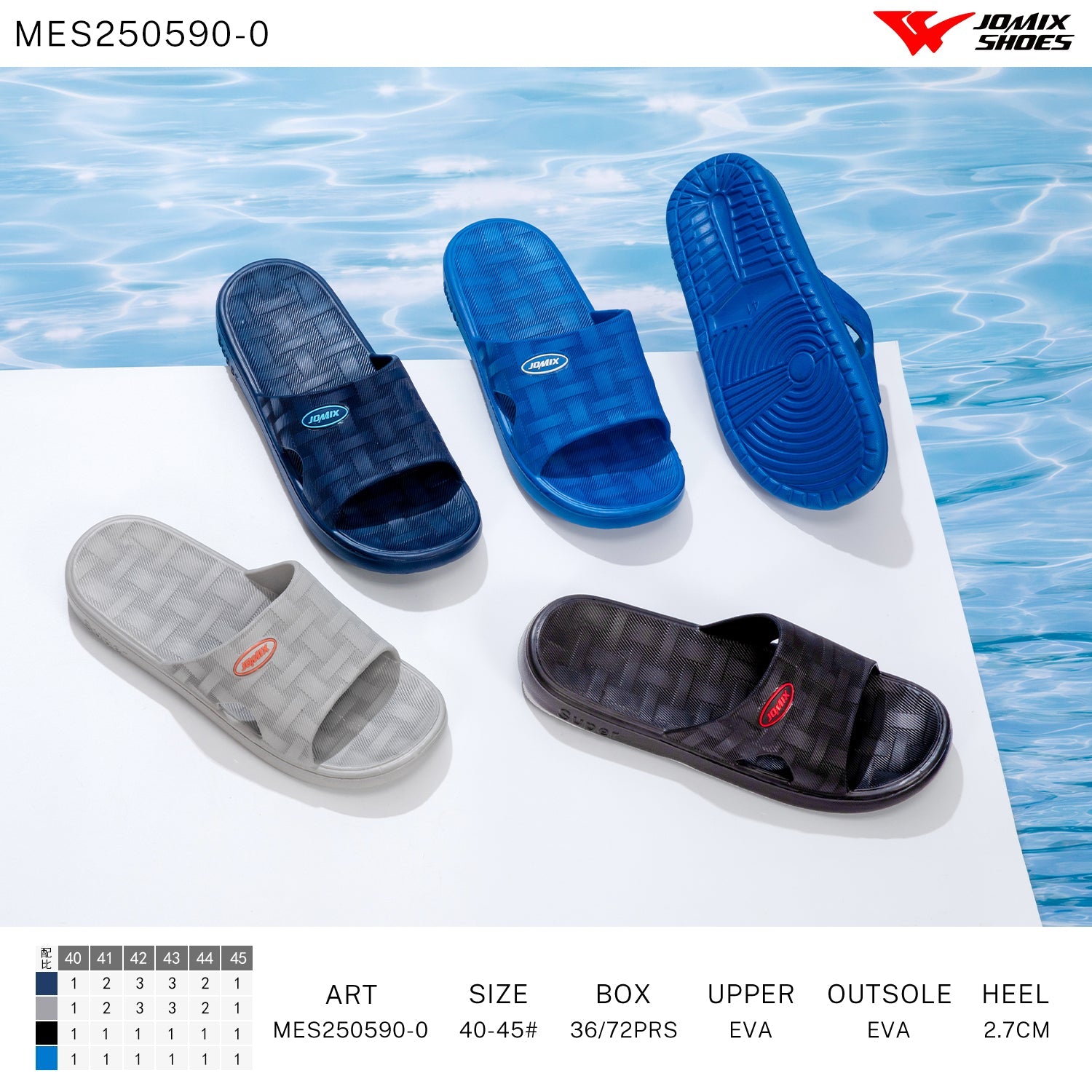 Ciabatte Uomo Aperto Mes250590 - 0 - Fornitura all'ingrosso di Ciabatte Uomo da Jomix Shoes B2B