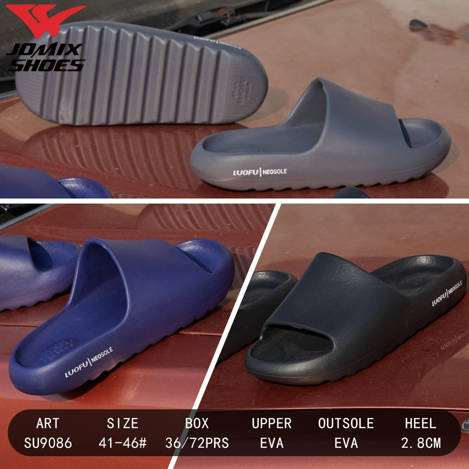 Ciabatte Uomo LuoFu SU9086 - Fornitura all'ingrosso di Ciabatte Uomo da Jomix Shoes B2B