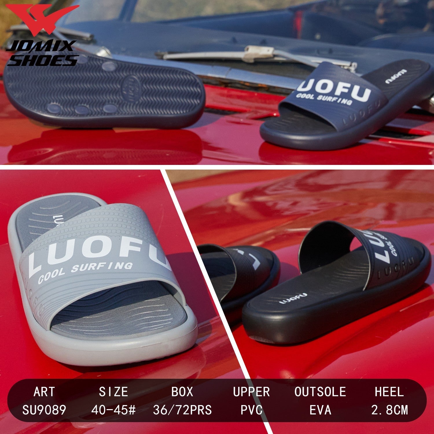 Ciabatte Uomo LuoFu SU9089 - Fornitura all'ingrosso di Ciabatte Uomo da Jomix Shoes B2B